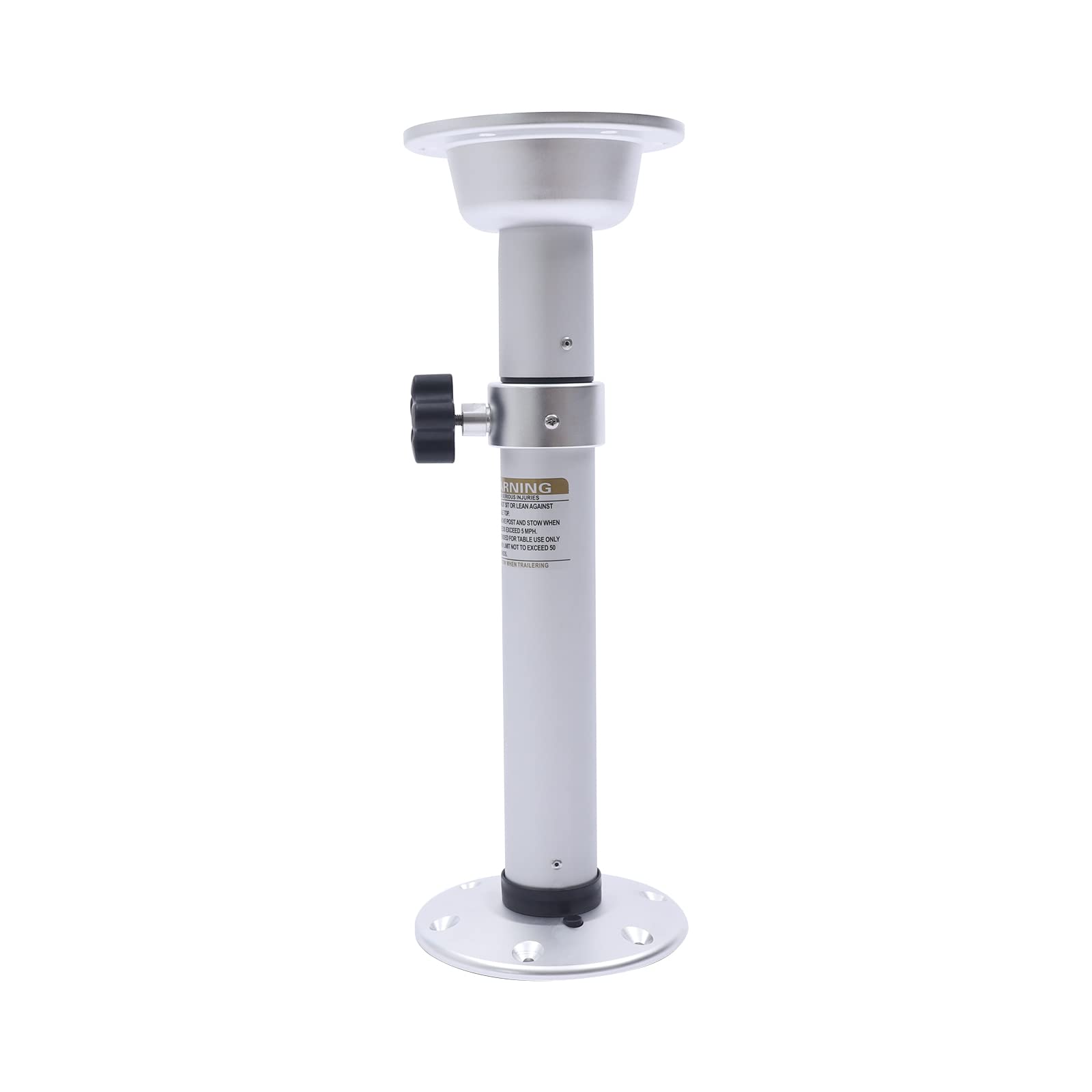 Eapmic Adjustable Table Pedestal Stand Leg with Base - Heavy Duty Mounting Frame for Marine Boat, Yacht, Caravan, Motorhome & Workroom (Style 1) - Perfect for Outdoor & Indoor Furniture Support