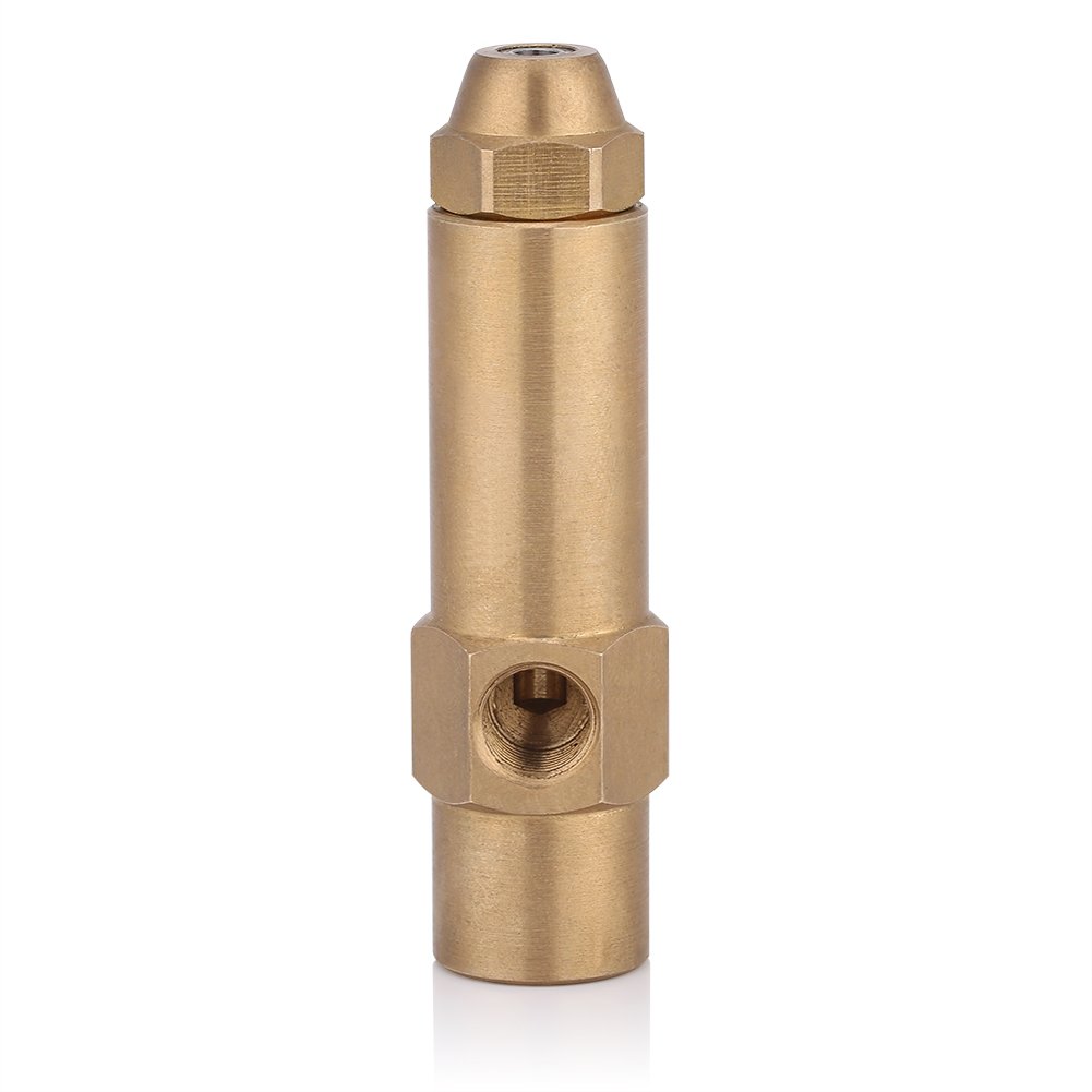 Solid Brass Fuel Burner Nozzle - Heavy Duty Cast Iron Jet Sprayer Nozzle for Waste Oil Burners (3#) - Perfect for Industrial Heating, Waste Oil Disposal & DIY Projects