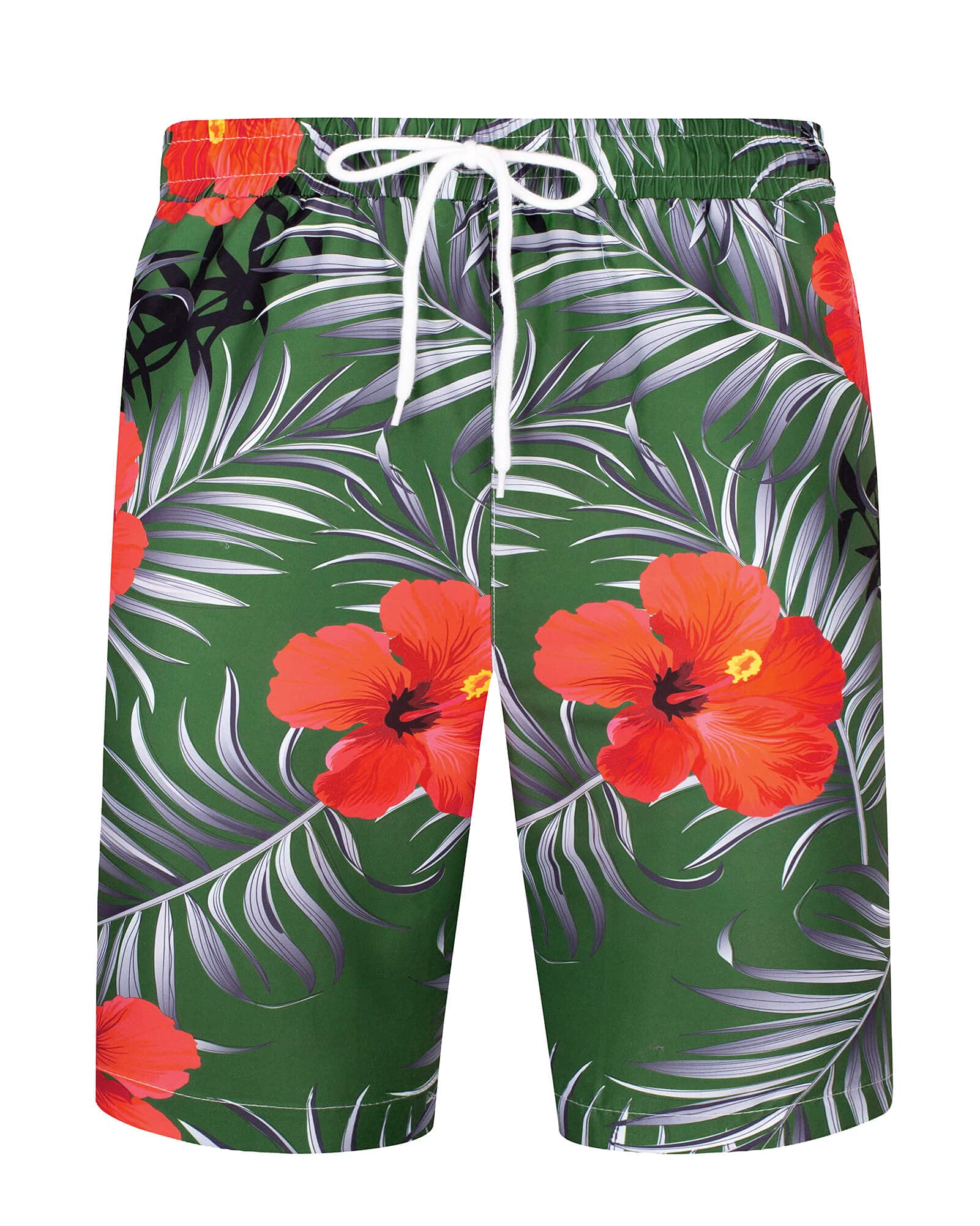 **J.VER Men's Hawaiian Shirts & Shorts Set - Tropical Print Short Sleeve Button Down Shirt with Matching Swim Trunks - Beach Vacation, Luau Party, Summer Casual Outfit**