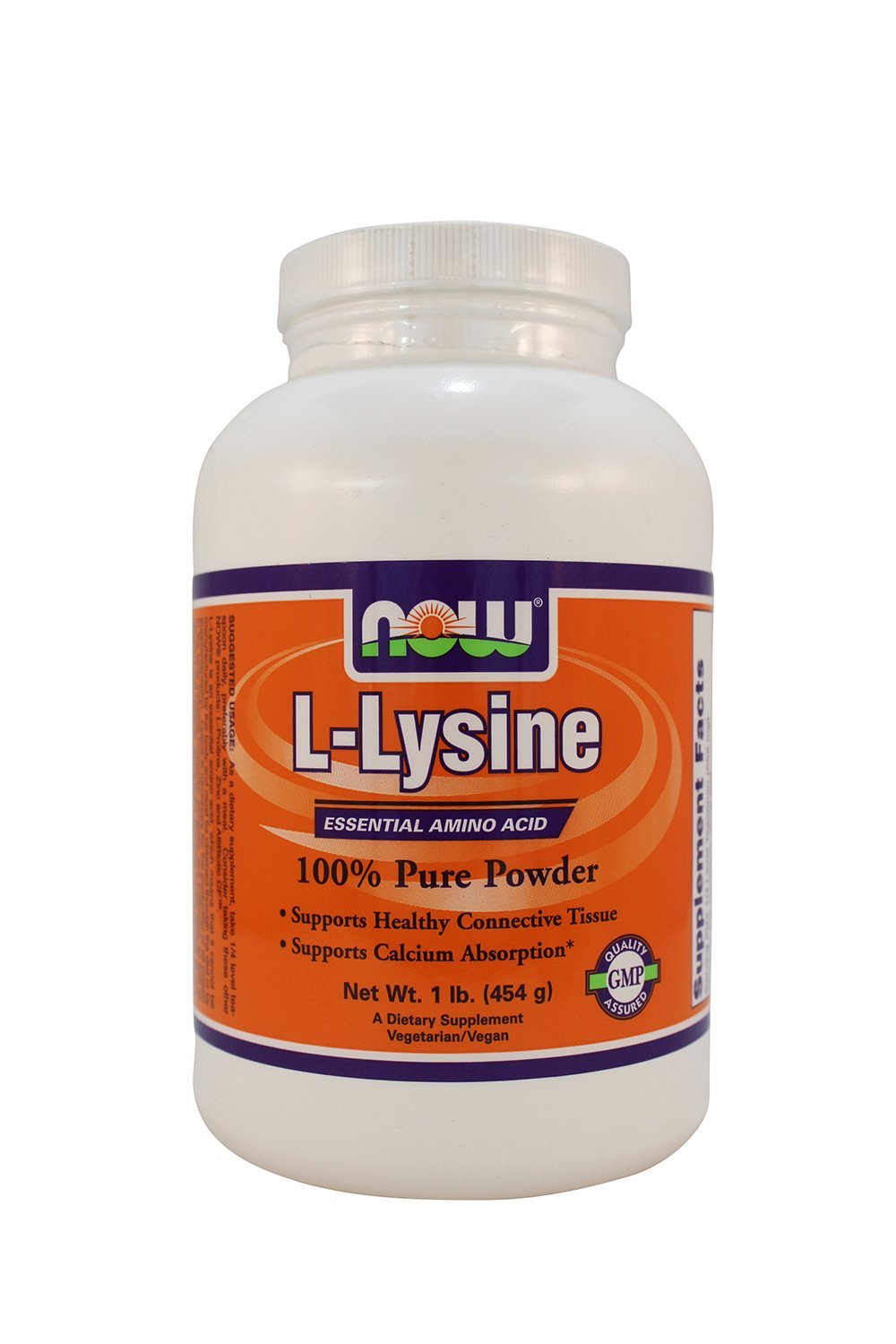 Now Foods Lysine Powder 1 lb (6 Pack) - Supports Immune Health & Collagen Production - Perfect for Smoothies, Protein Shakes & Daily Wellness