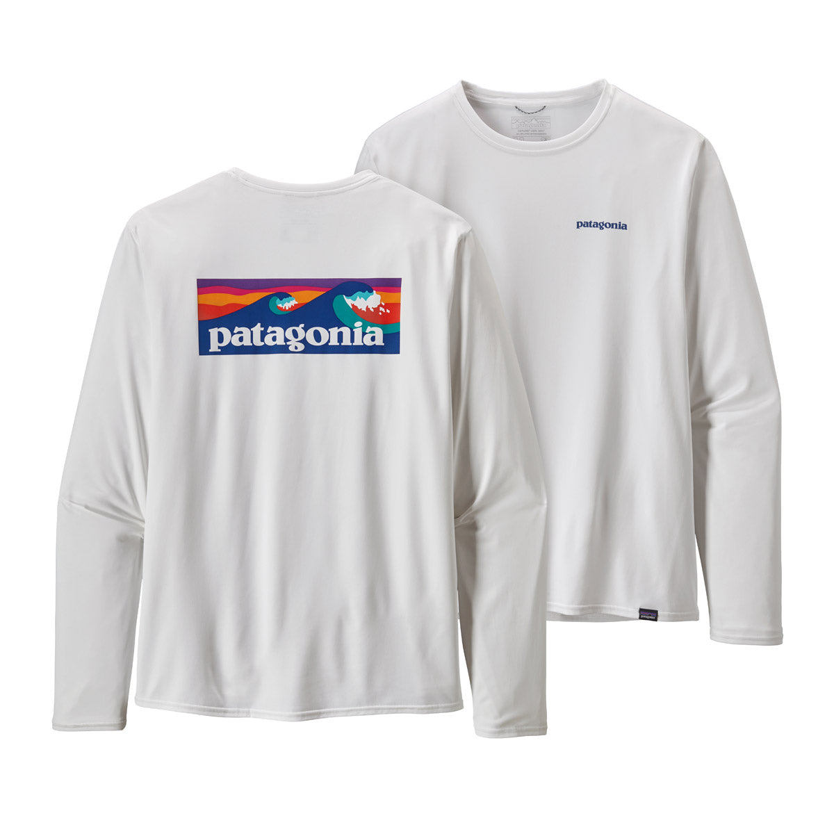 Men's Long Sleeve Capilene Cool Daily Graphic T-Shirt | Moisture-Wicking Hiking & Outdoor Shirt for Active Lifestyle