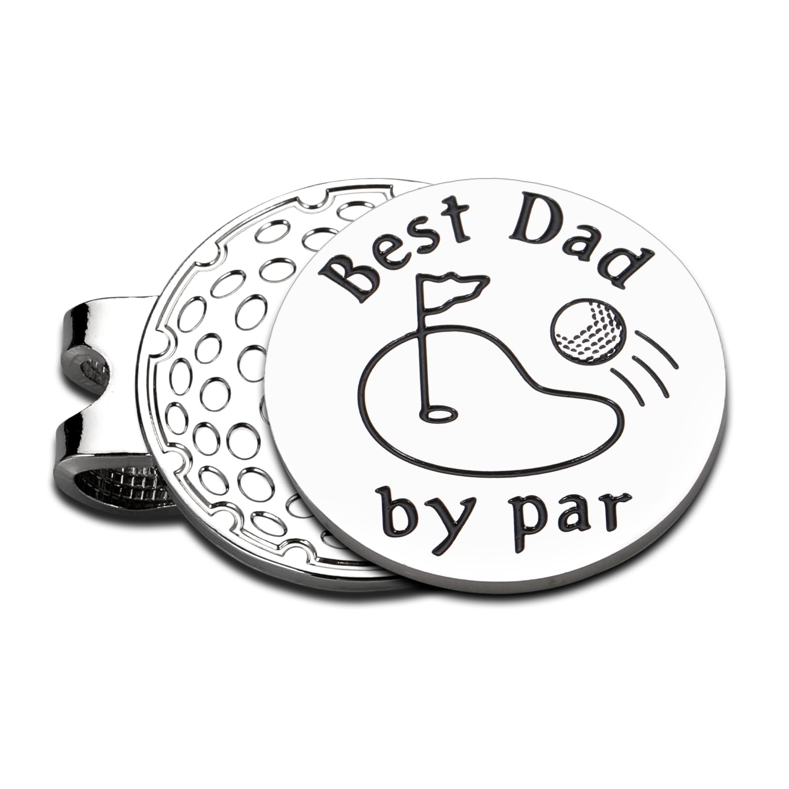 Valentine's Day & Birthday Gifts for Dad - Golf Ball Marker & Hat Clip Set | Unique Father's Day Presents from Daughter/Son/Wife | Golf Accessories for Men & New Dads | Perfect for Golf Courses, Father's Day Celebrations & Special Occasions