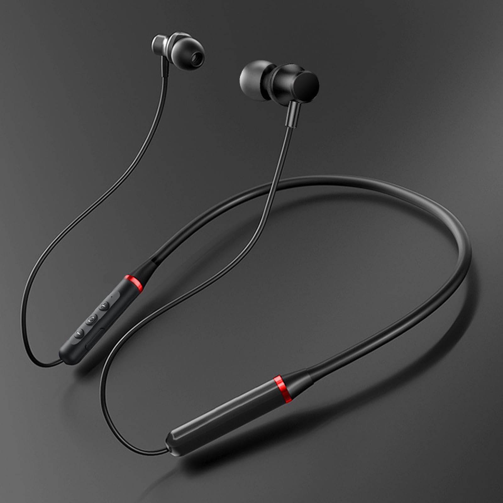 Wireless Bluetooth Earbuds, Sports Headphones with High Power Stereo Sound, Neckband Earphones for Running, Workout, Travel & Office Use - Perfect for Gym, Commuting & Business Calls