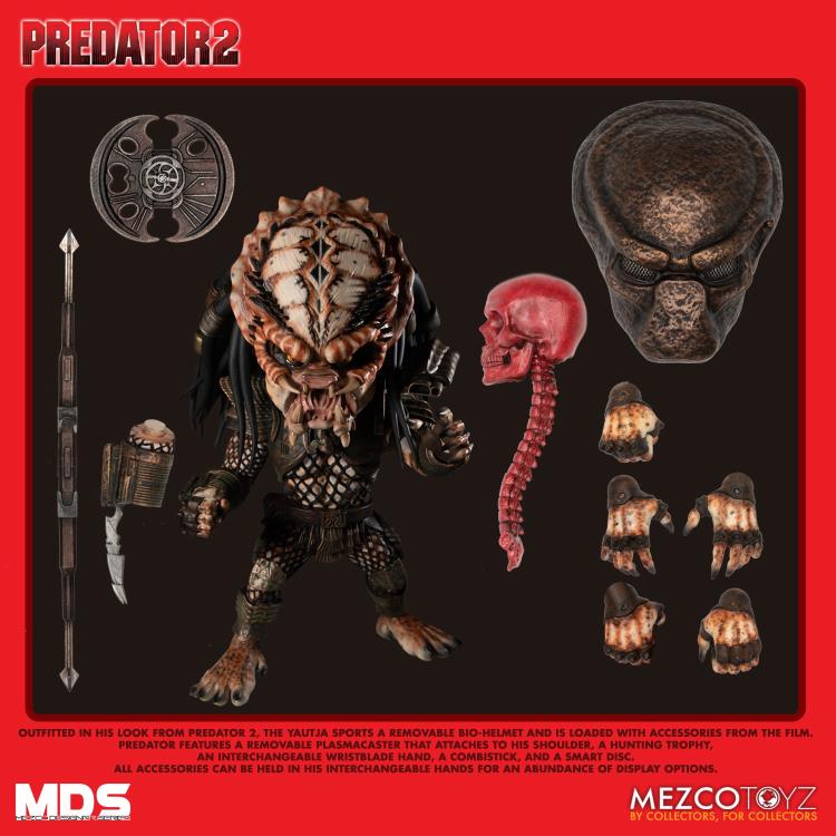 Predator 2 Mezco Designer Series Deluxe Action Figure - Collectible Movie Character Model for Display & Gifts - Perfect for Fans, Collectors & Home Decor