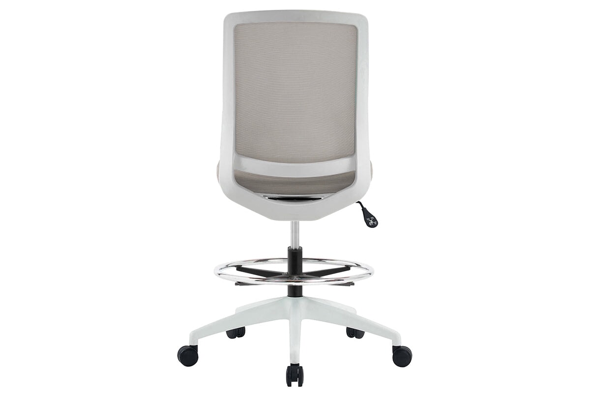 Finch Ergonomic Mesh Drafting Chair - Adjustable Height Office Chair with Lumbar Support for Architects, Designers & Artists - Perfect for Home Office, Studio & Workspace