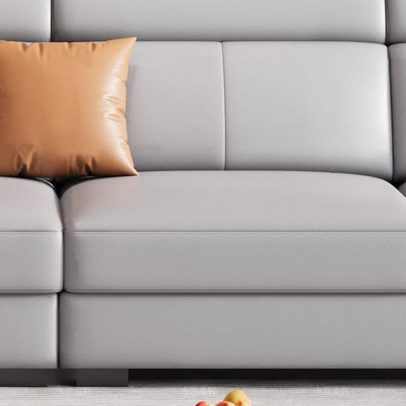 L-Shaped & Straight Sectional Sofa with USB Charging Ports - Left or Right Facing Chaise Lounge for Living Room, Home Theater & Office Spaces