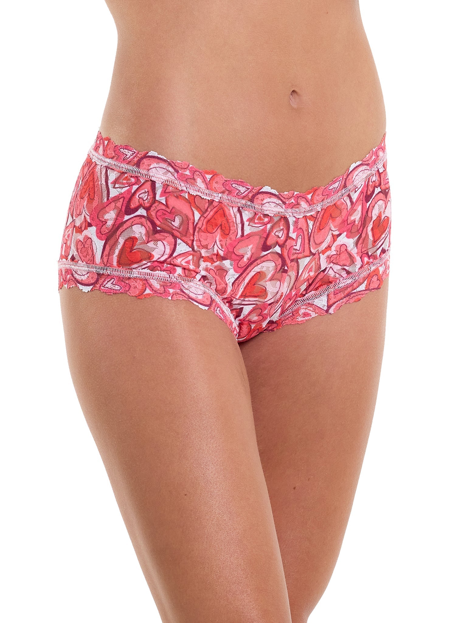 Printed Signature Lace® Boyshorts - Comfortable Women's Underwear for Everyday Wear | Perfect for Sleep, Lounge & Casual Outfits