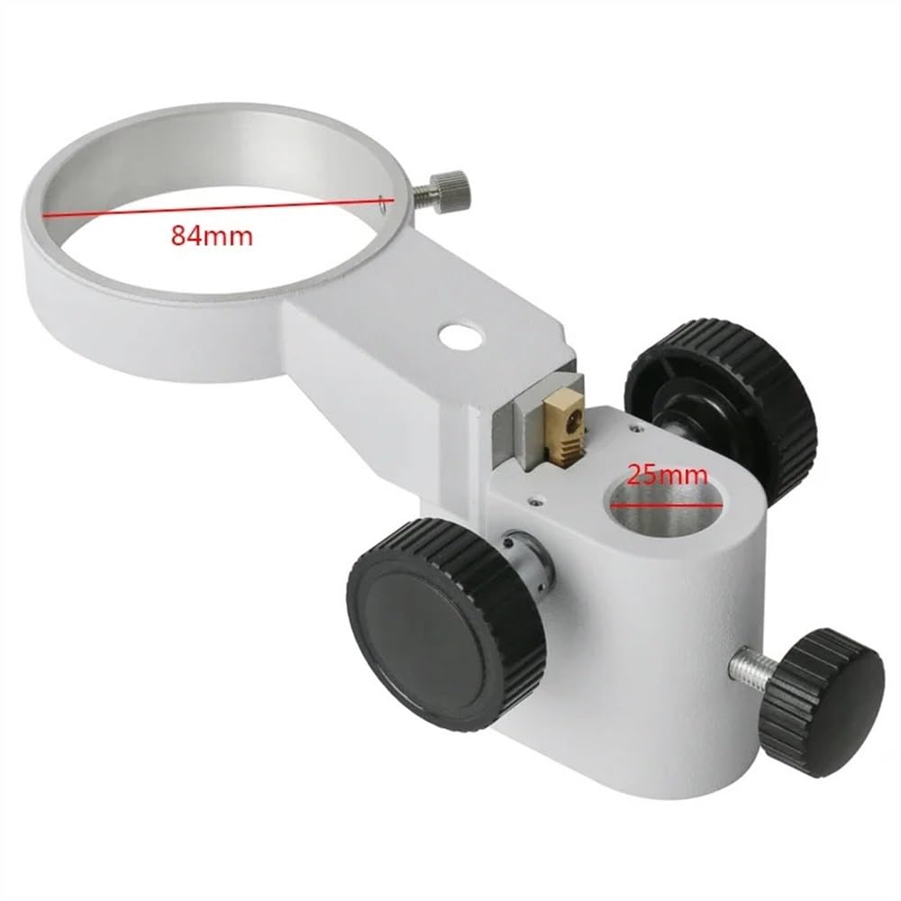 Adjustable Microscope Stand Holder Bracket - 84mm Diameter Microscope Arms for Stereo Zoom, Industrial Trinocular & Binocular Microscopes - Complete Microscope Accessories Kit with Slides - Ideal for Lab Research, Education & Industrial Inspection