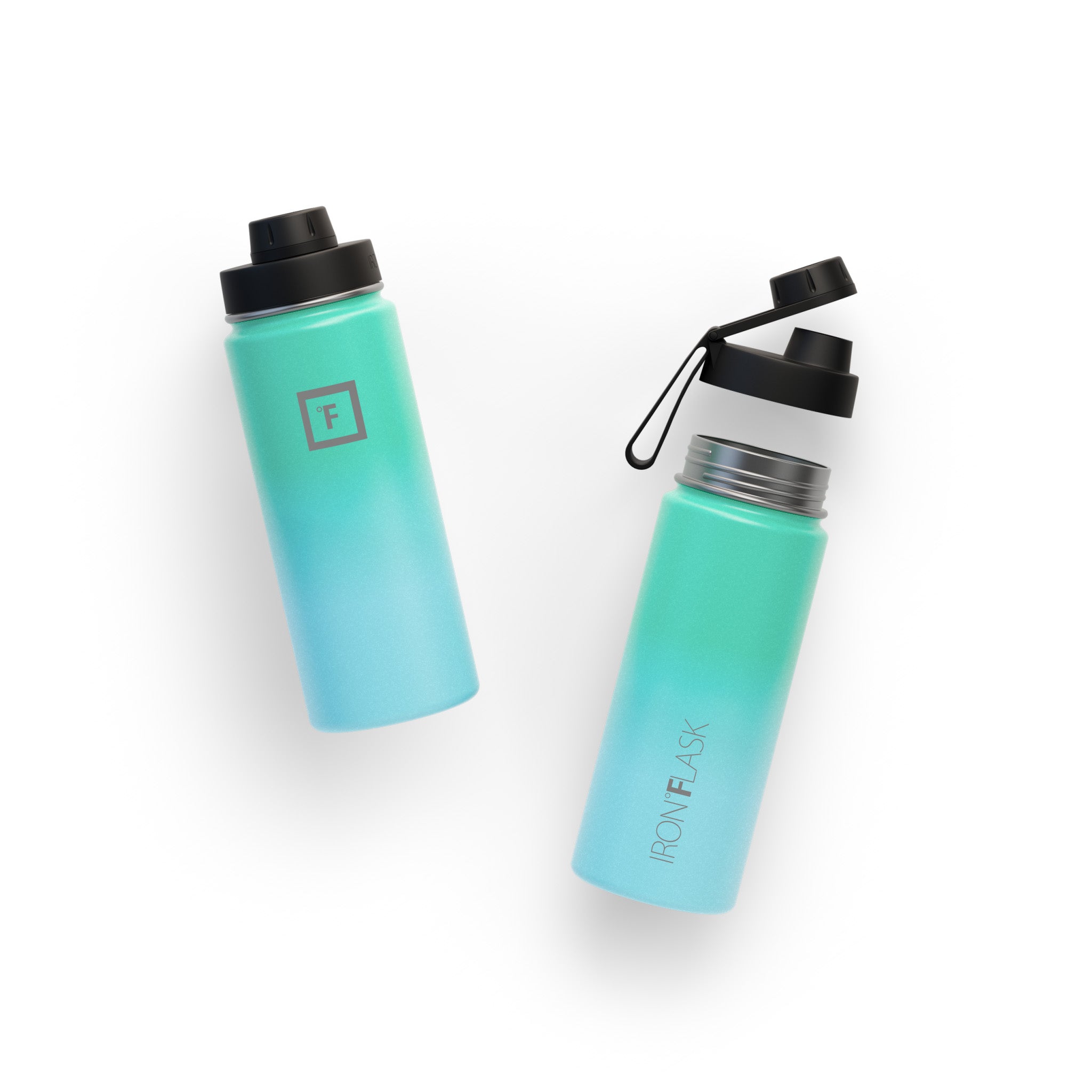 18 Oz Wide Mouth Water Bottle with Spout Lid - Leak Proof & BPA Free - Perfect for Gym, Hiking, Travel & Outdoor Activities