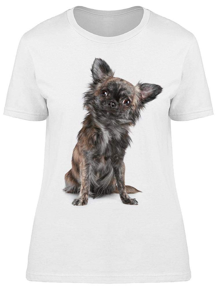Tilted Head Chihuahua Graphic T-Shirt for Women - Cute Dog Lover Casual Tee for Outing, Shopping & Daily Wear