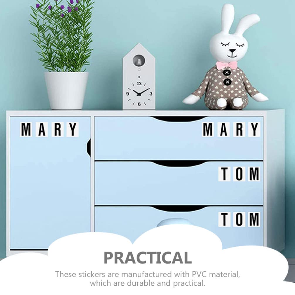 Jojofuny 10 Sheets Alphanumeric Stickers - Self-Adhesive Alphabet & Number Stickers for Bulletin Boards, Mailbox, DIY Crafts - Durable Vinyl Letter Decals for Home, Office & School Decor