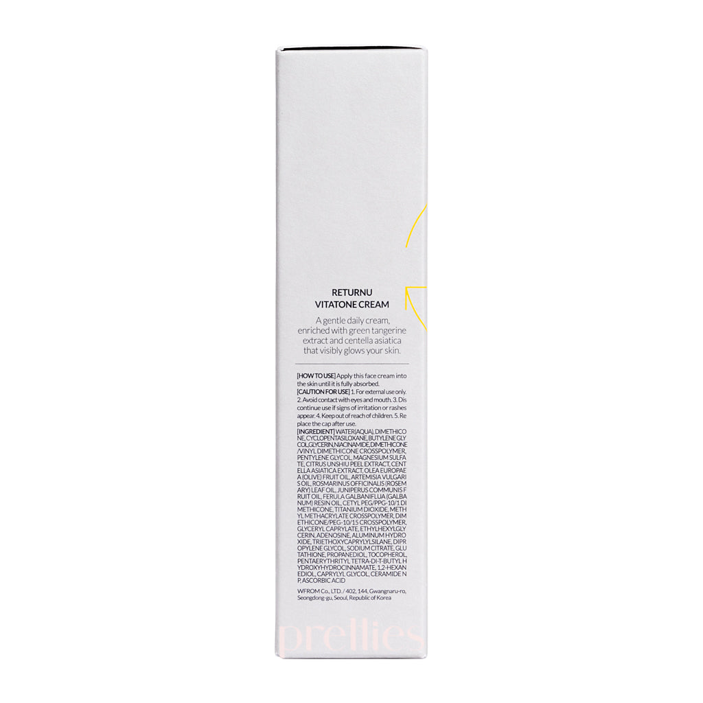 RETURNU Vitatone Cream 50ml - Anti-Aging Face Moisturizer for Wrinkles & Fine Lines | Hydrating & Firming Skincare for Day & Night Use