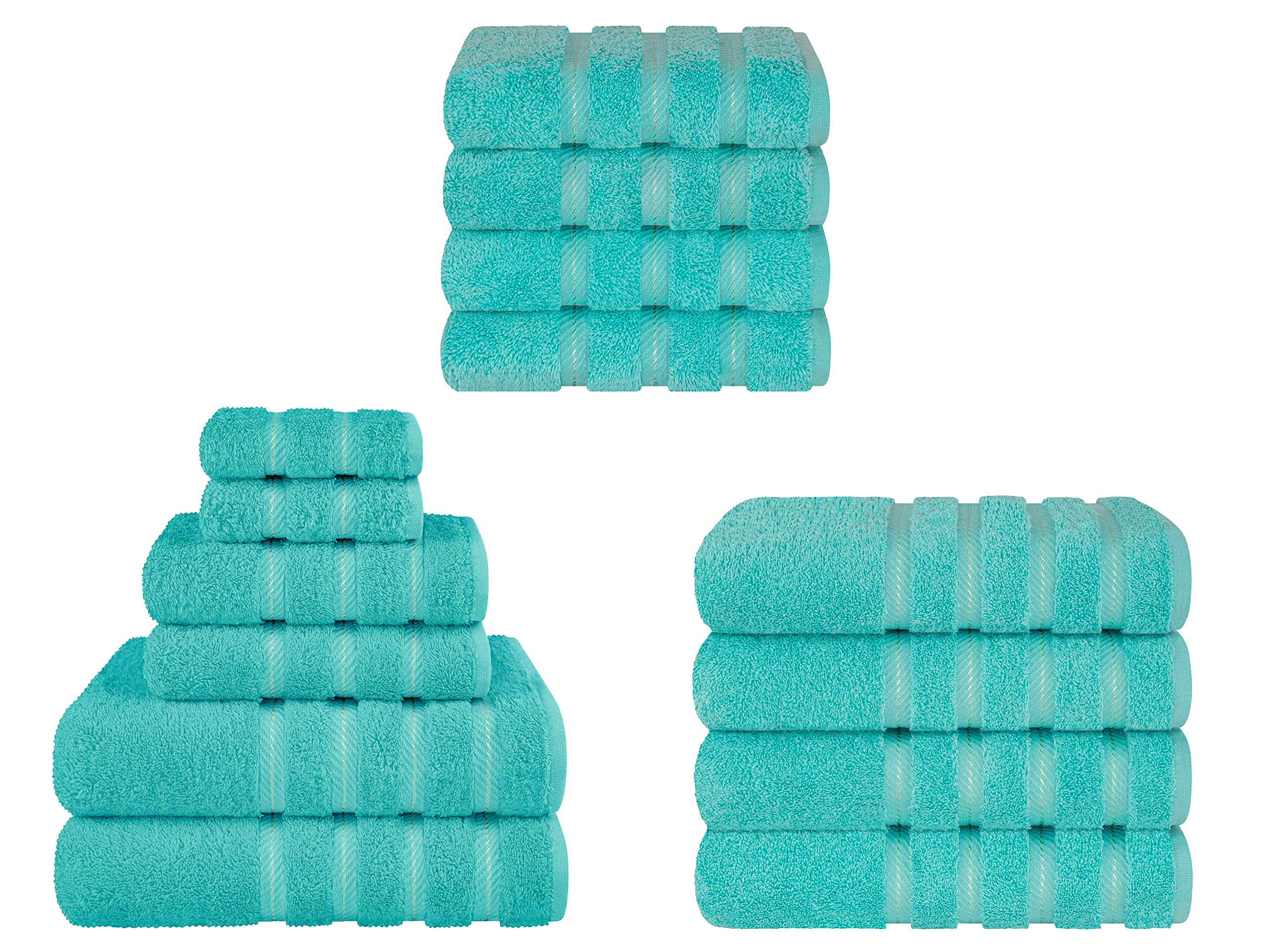 Premium 6-Piece Soft Linen Towel Set with 4 Bath & 4 Hand Towels - Luxury Bathroom Essentials for Spa, Hotel & Home Use