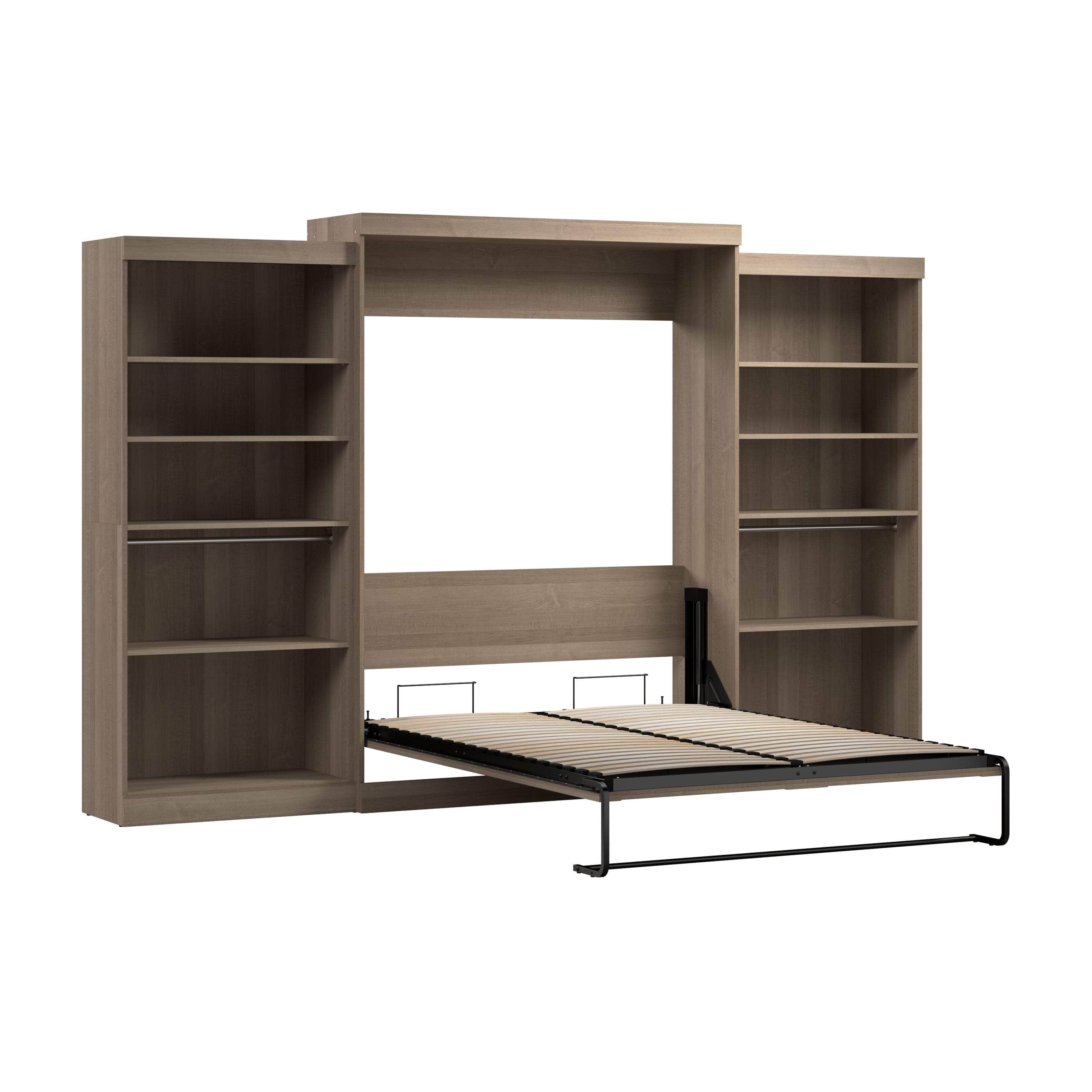 Pur Queen Murphy Wall Bed with 2 Storage Units - 136