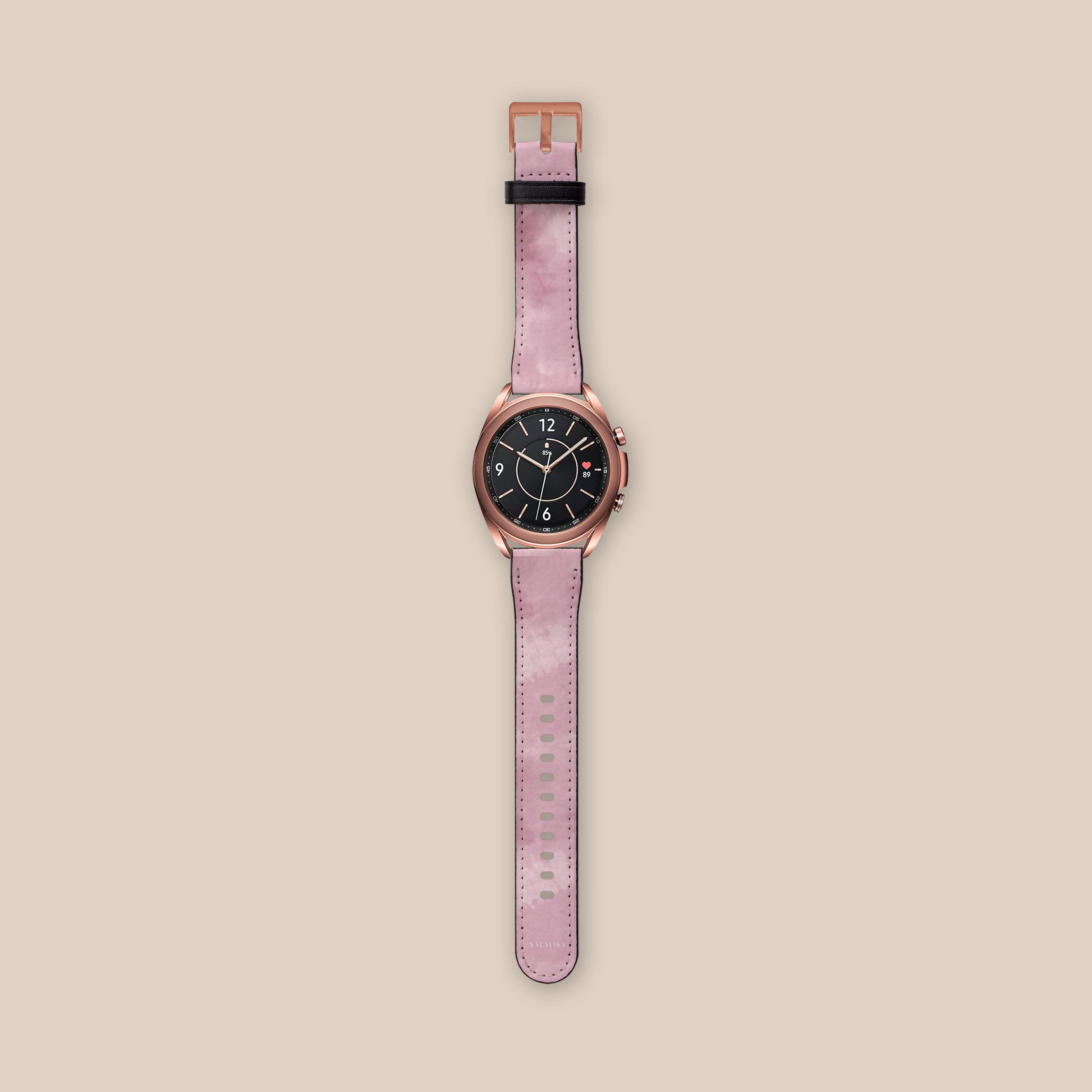 Pink Tie Dye Galaxy Watch Band for Samsung Galaxy Watch 4/5/6 - Stylish & Comfortable Replacement Strap for Women & Men - Perfect for Workouts, Running & Everyday Wear