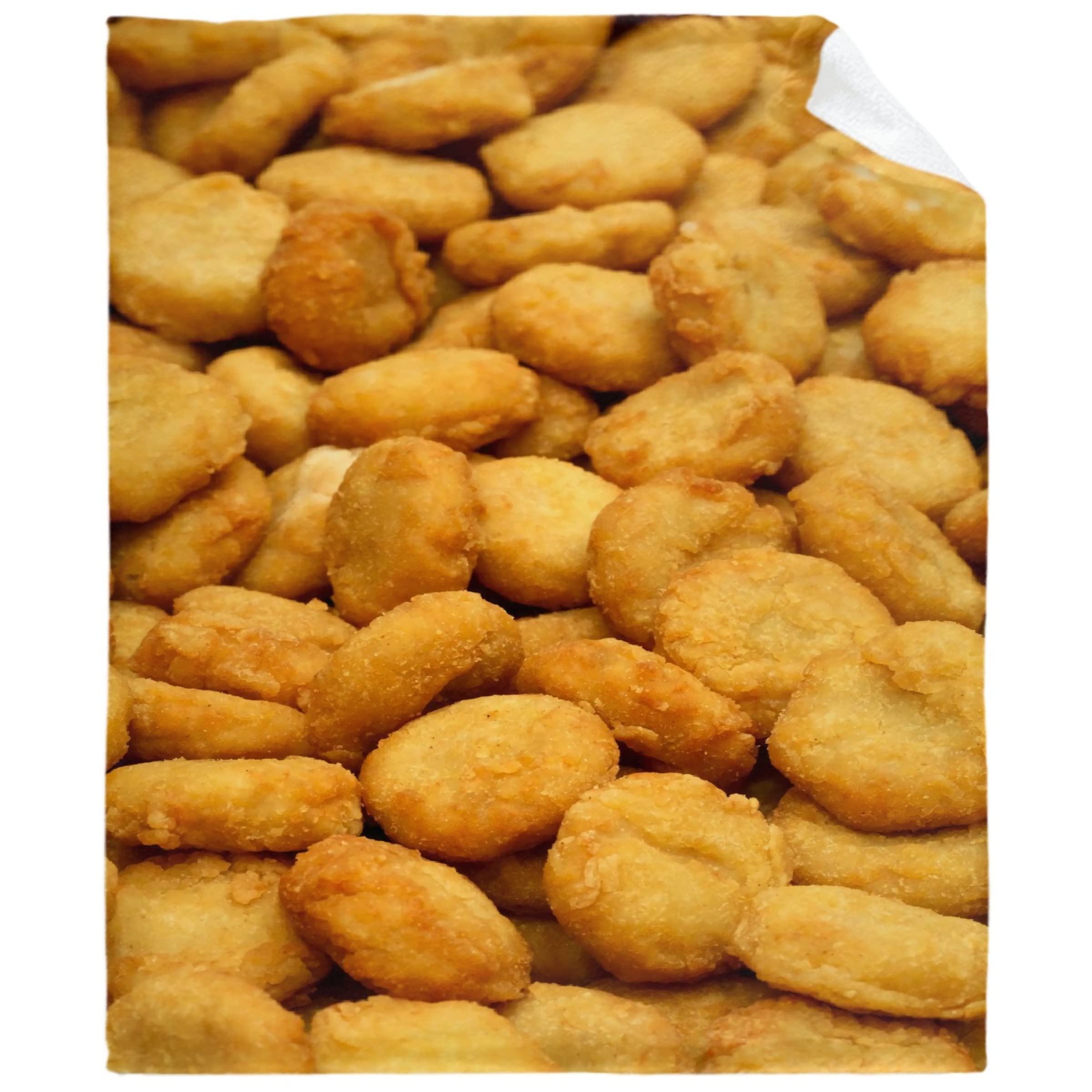 Super Soft Flannel Fleece Chicken Nuggets Throw Blanket - 90