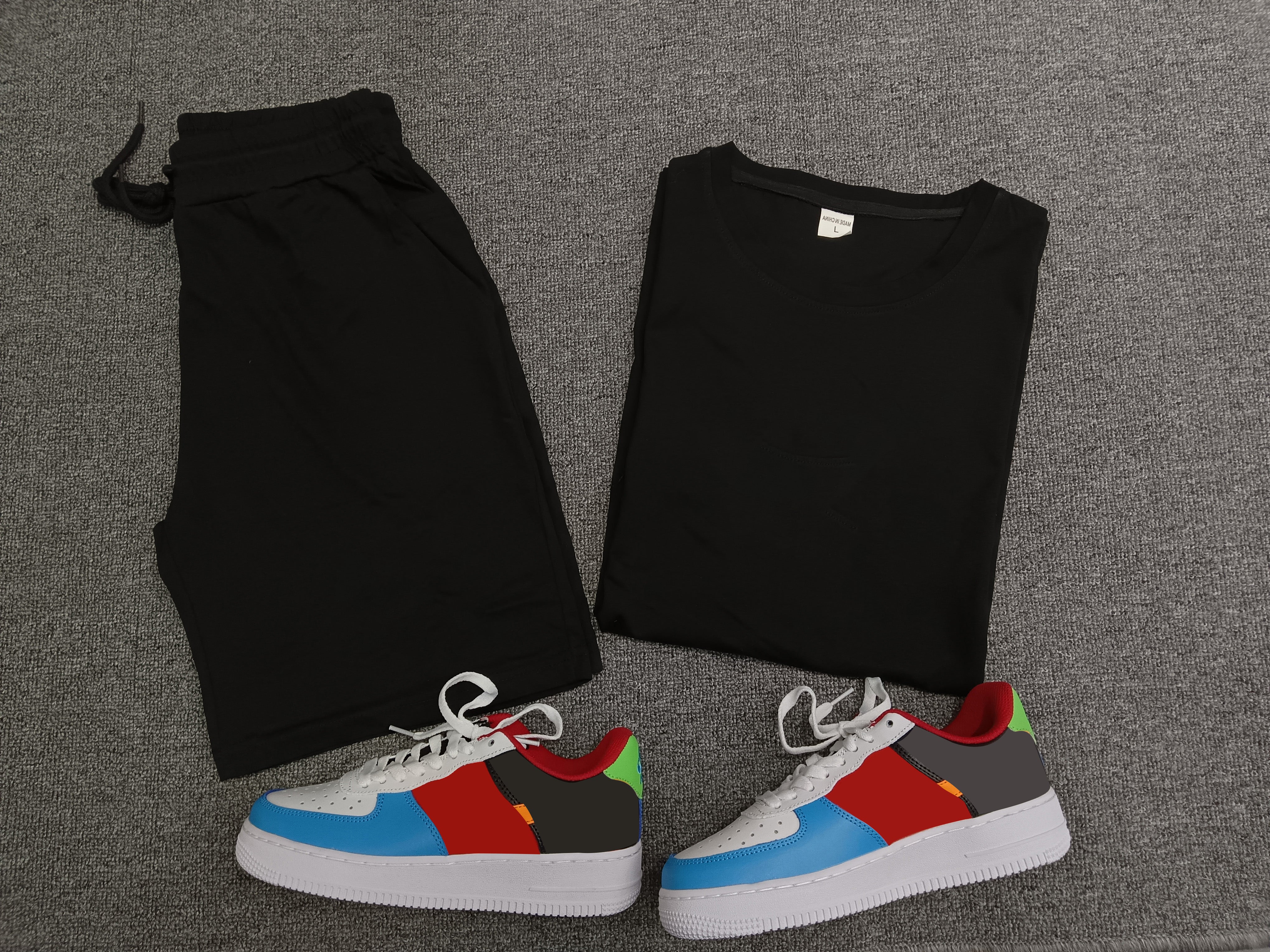 Men's Casual Short Sleeve T-Shirt & Athletic Shorts Set - Comfortable Summer Outfit for Gym, Running, Beach & Lounge Wear