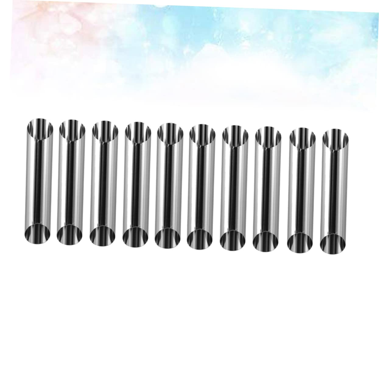 PRETYZOOM 20-Piece Stainless Steel Bread Baking Molds Set - Large Screw Tube Pastry Molds for Home Baking, Cake Decorating & Bakery Use | Durable & Reusable for Bread, Cupcakes & Desserts