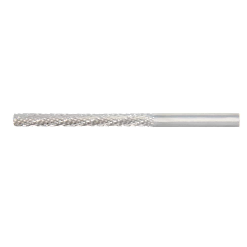 Utoolmart 5mm Shank HSS Rotary Files - Double Cut Cylinder Burrs for Wood, Soft Metal & Model Engineering - Perfect for Die Grinder, Carving & Polishing (2-Piece Set)