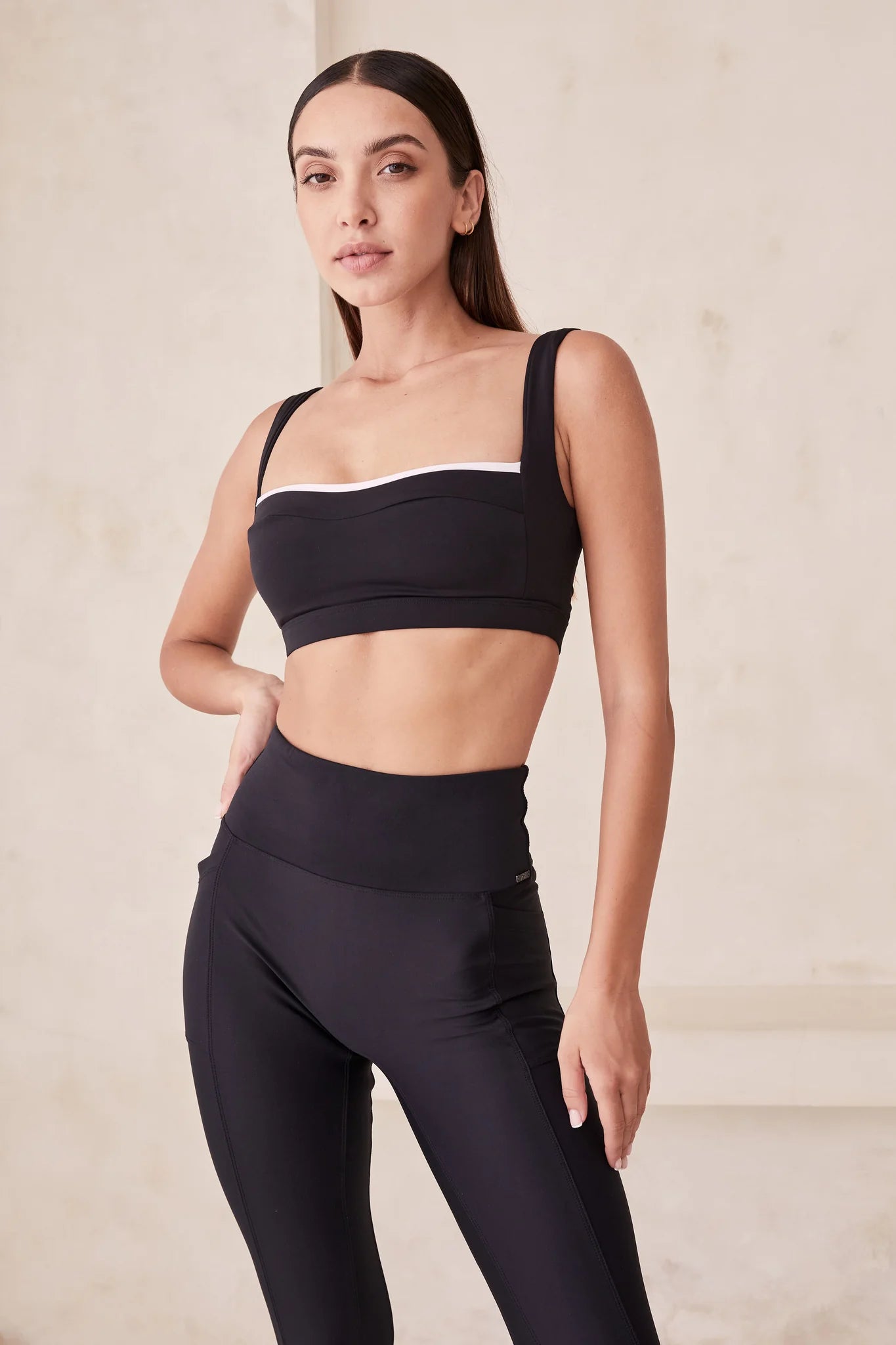 AIDA High Rise Compression Pocket Leggings for Women - Black - Workout, Yoga, Running & Everyday Wear