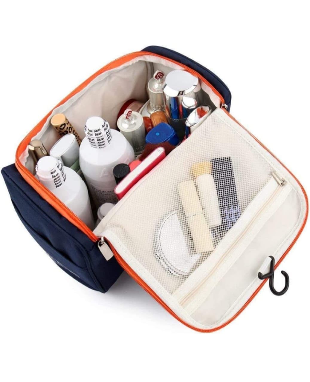 Waterproof Makeup Bag for Women & Girls - Travel Cosmetic Organizer with Zipper Pouch, Toiletry Bag Accessories | Perfect for Travel, Gym & Daily Use