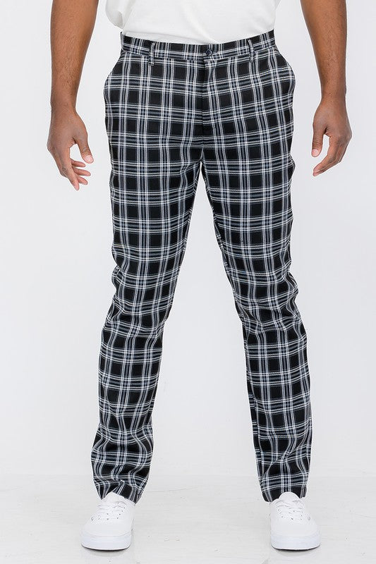 Stylish Plaid Trouser Pants for Women & Men - Comfortable Office & Casual Wear - Perfect for Work, Business Meetings & Everyday Outfits