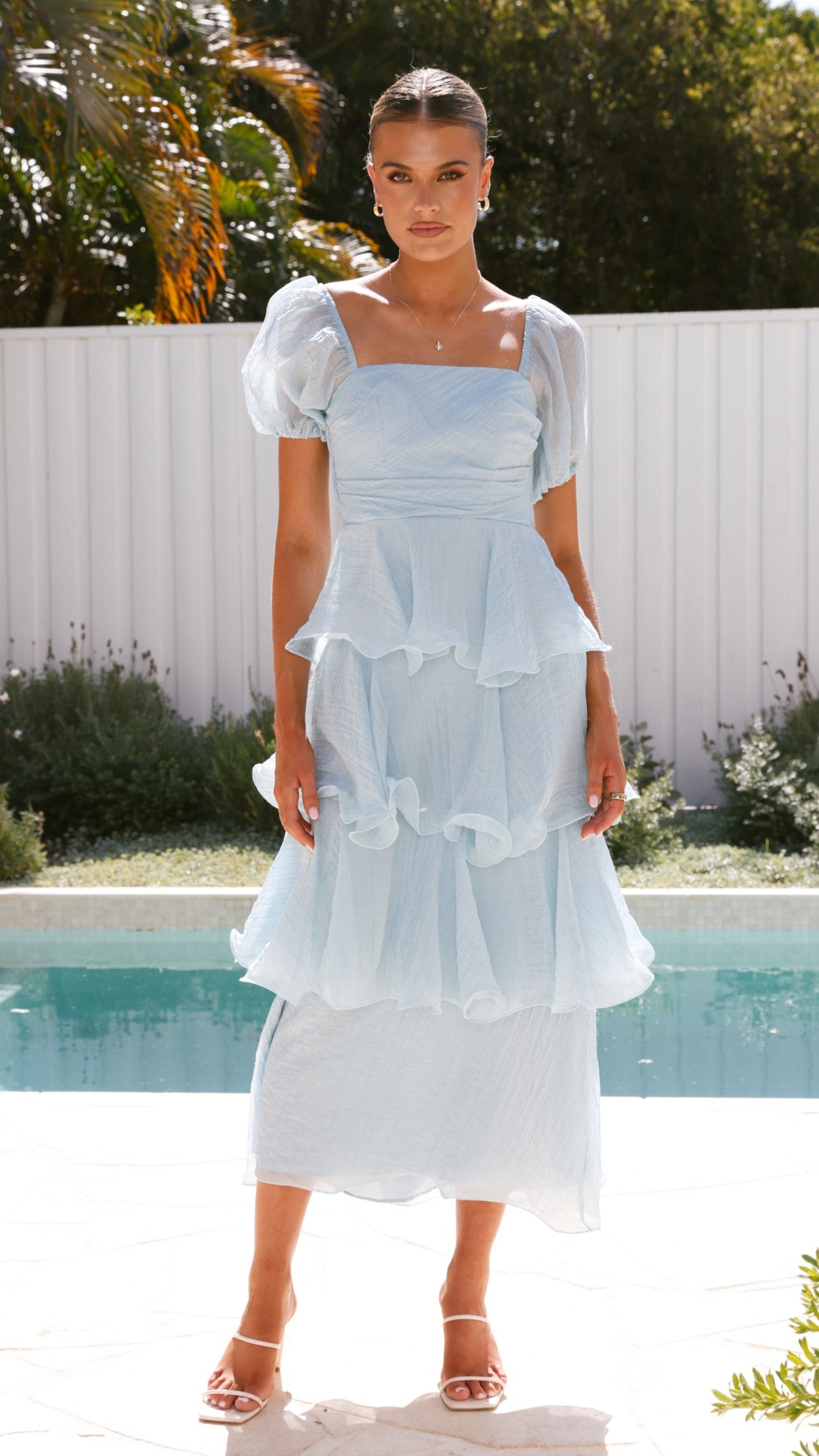 Lanelle Maxi Dress for Women - Flowy Long Summer Dress in Blue - Perfect for Beach, Vacation & Casual Outings
