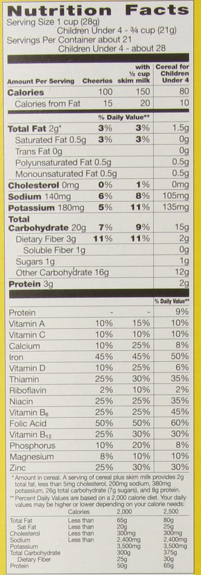 Cheerios Gluten Free Breakfast Cereal - Family Size 21 oz Box (Pack of 2) - Healthy Morning Meal & Snack for Kids & Adults
