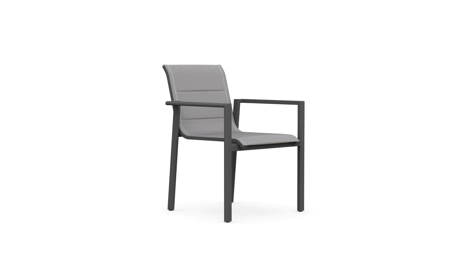Amalfi Aluminum Outdoor Stackable Dining Chairs - Set of 4 Weather-Resistant Patio Furniture for Poolside, Garden, and Backyard Dining