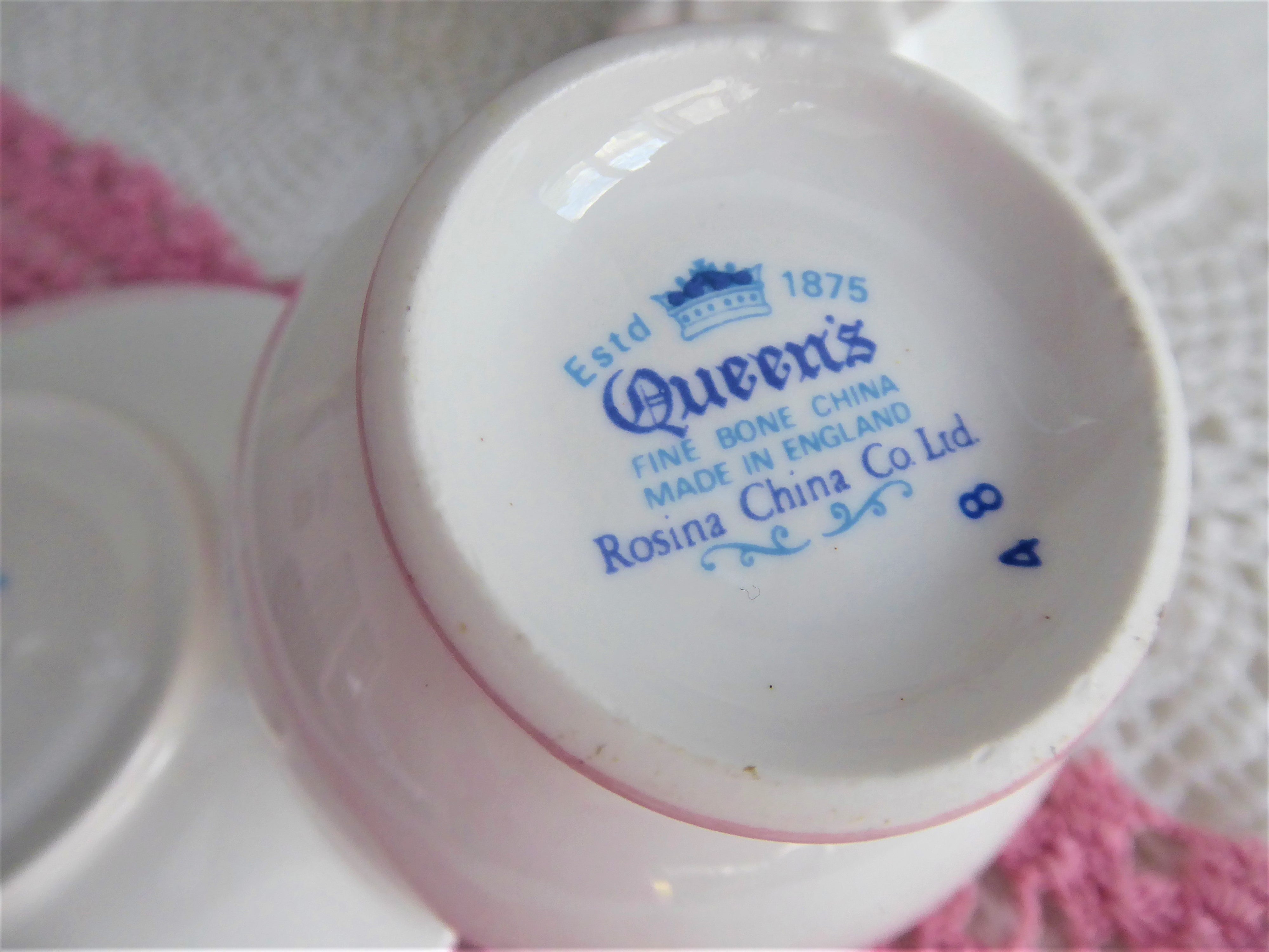 Vintage 1980s Queen's Bone China Cup and Saucer Set with Ribbon & Rose Design - Perfect for Mother's Day, Afternoon Tea, and Special Occasion Gifts
