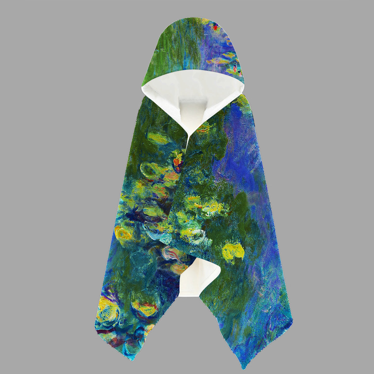 Claude Monet Water Lilies Hooded Towel - Soft Absorbent Bath Towel for Kids & Adults - Perfect for Beach, Pool, Spa & Baby Showers