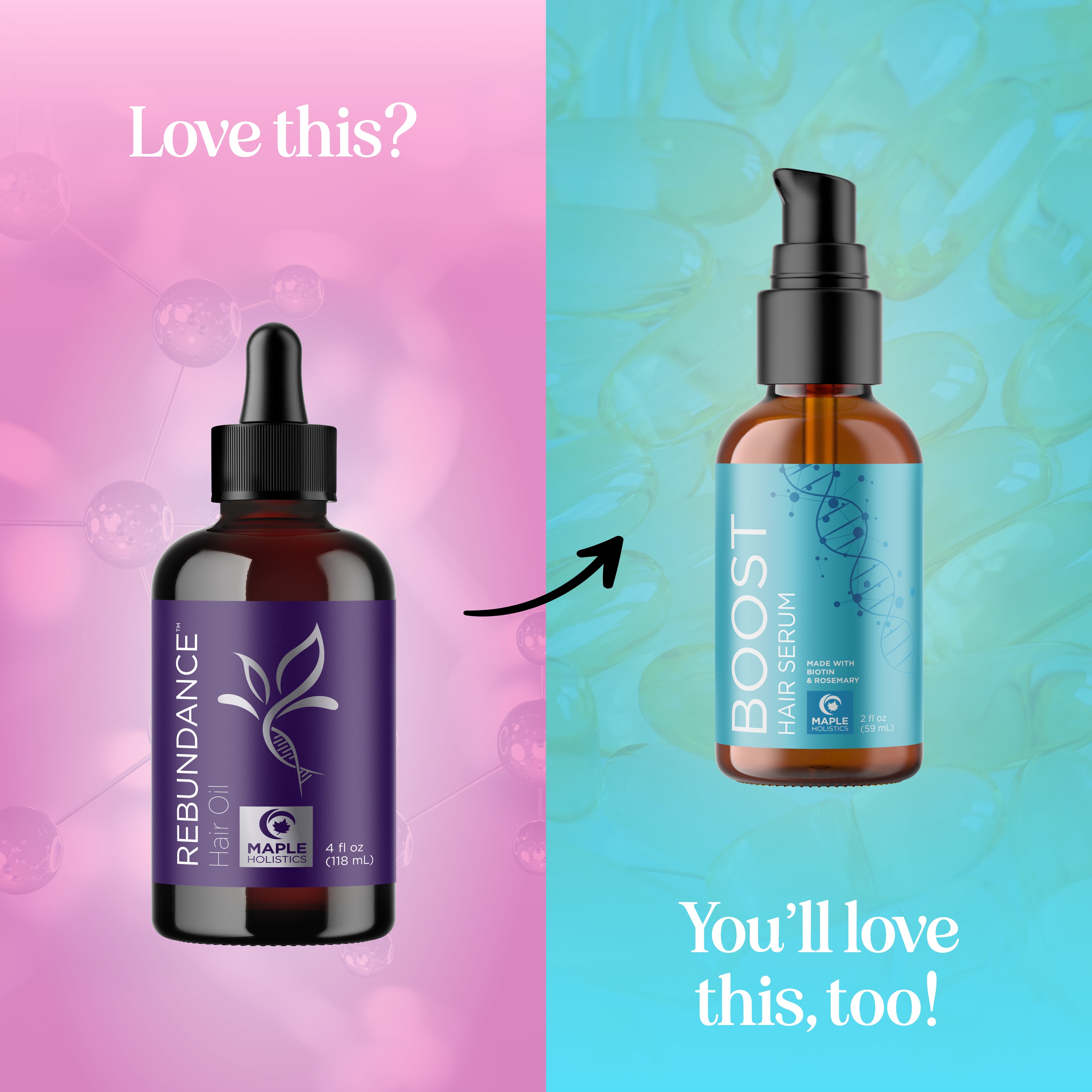 REBUNDANCE™ Women's Hair Growth Oil - Natural Nourishing Treatment for Thicker, Stronger Hair - Perfect for Daily Use & Styling