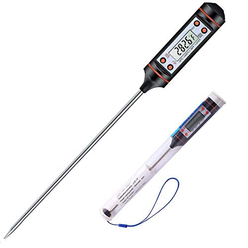 **Digital Meat Thermometer with Long Probe - Instant Read Food Thermometer for Grilling, Smoking, BBQ & Cooking - Perfect for Kitchen, Baking, and Outdoor Use**