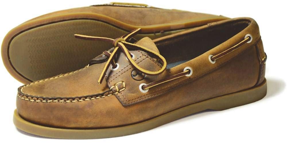 Orca Bay Creek Sand Women's Leather Boat Shoes - Comfortable & Stylish Deck Shoes for Sailing, Boating, and Casual Wear