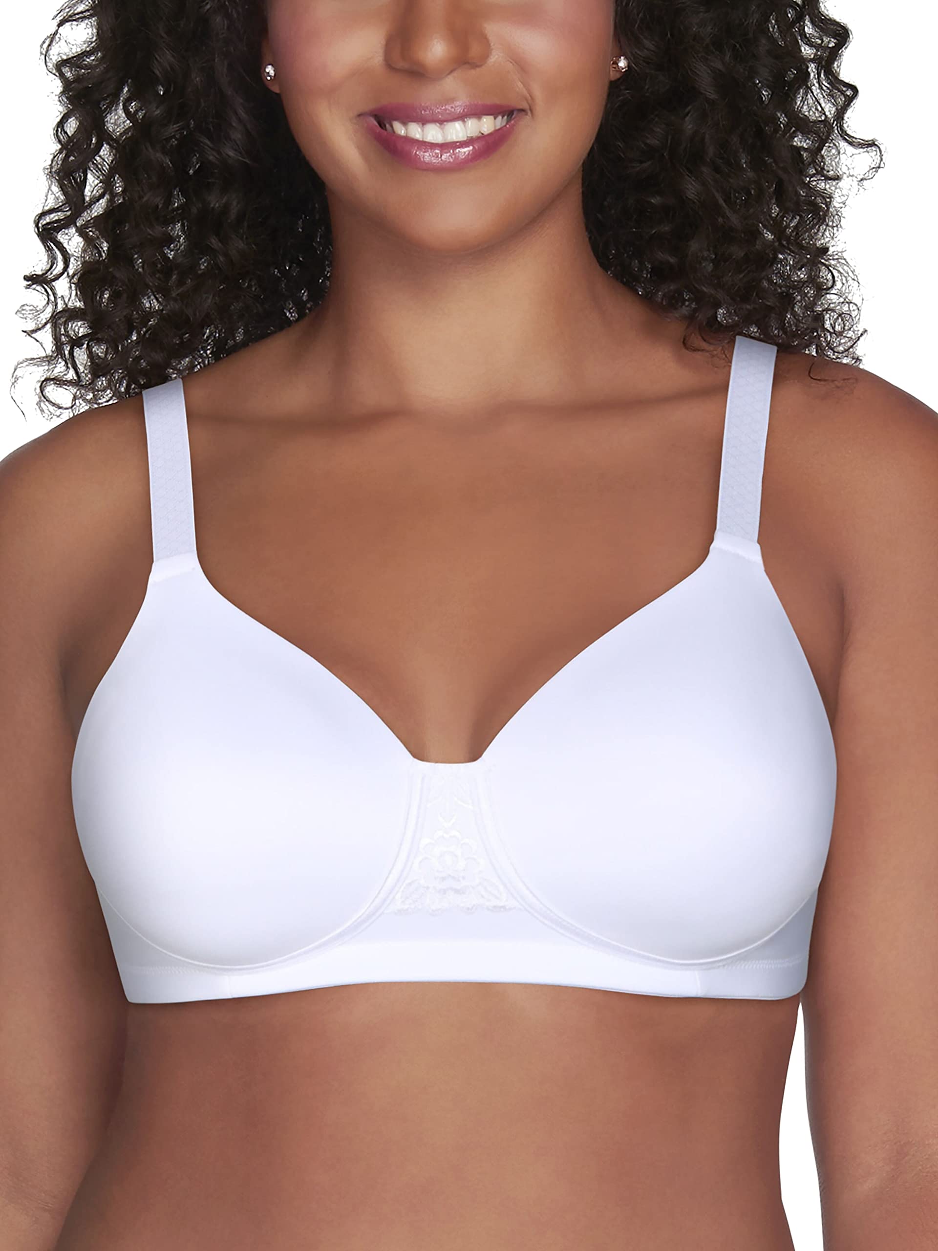 Vanity Fair Women's Full Figure Beauty Back Smoothing Bra 40B-42H - Comfortable Wireless Support for Plus Size Women - Perfect for Work, Everyday Wear & Special Occasions