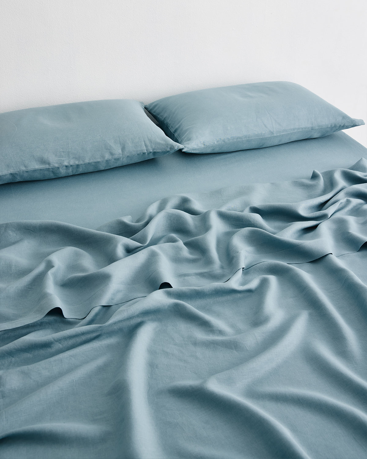 Premium 100% French Flax Linen King Size Pillowcase Set (2-Pack) - Soft & Breathable for All-Season Comfort - Perfect for Bedroom, Guest Room, and Luxury Hotels