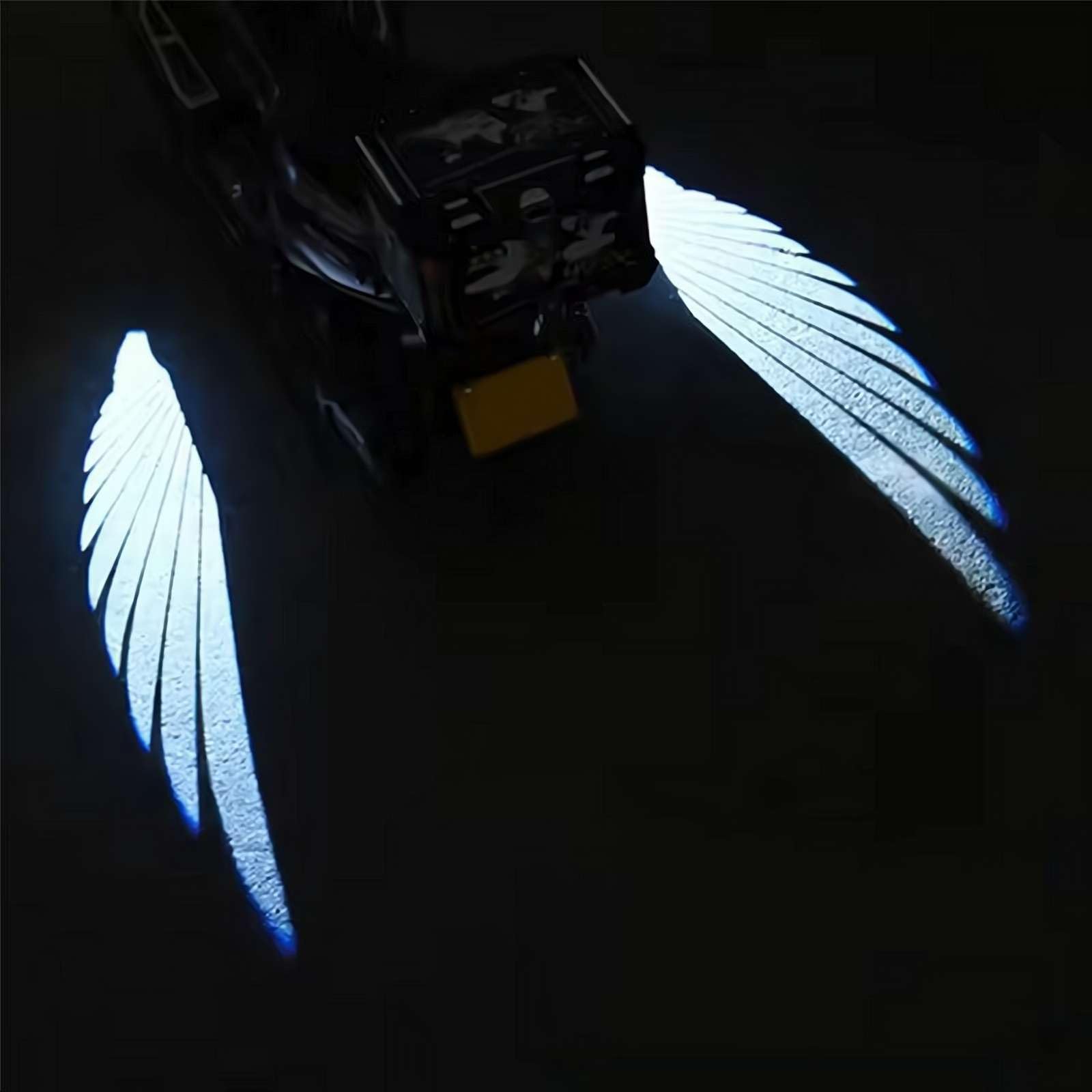 2Pcs Motorcycle LED Angel Wing Projection Light Kit - Underglow Shadow LED Projector Welcome Lamp for Bike Customization | Perfect for Night Rides, Bike Shows & Custom Motorcycle Lighting