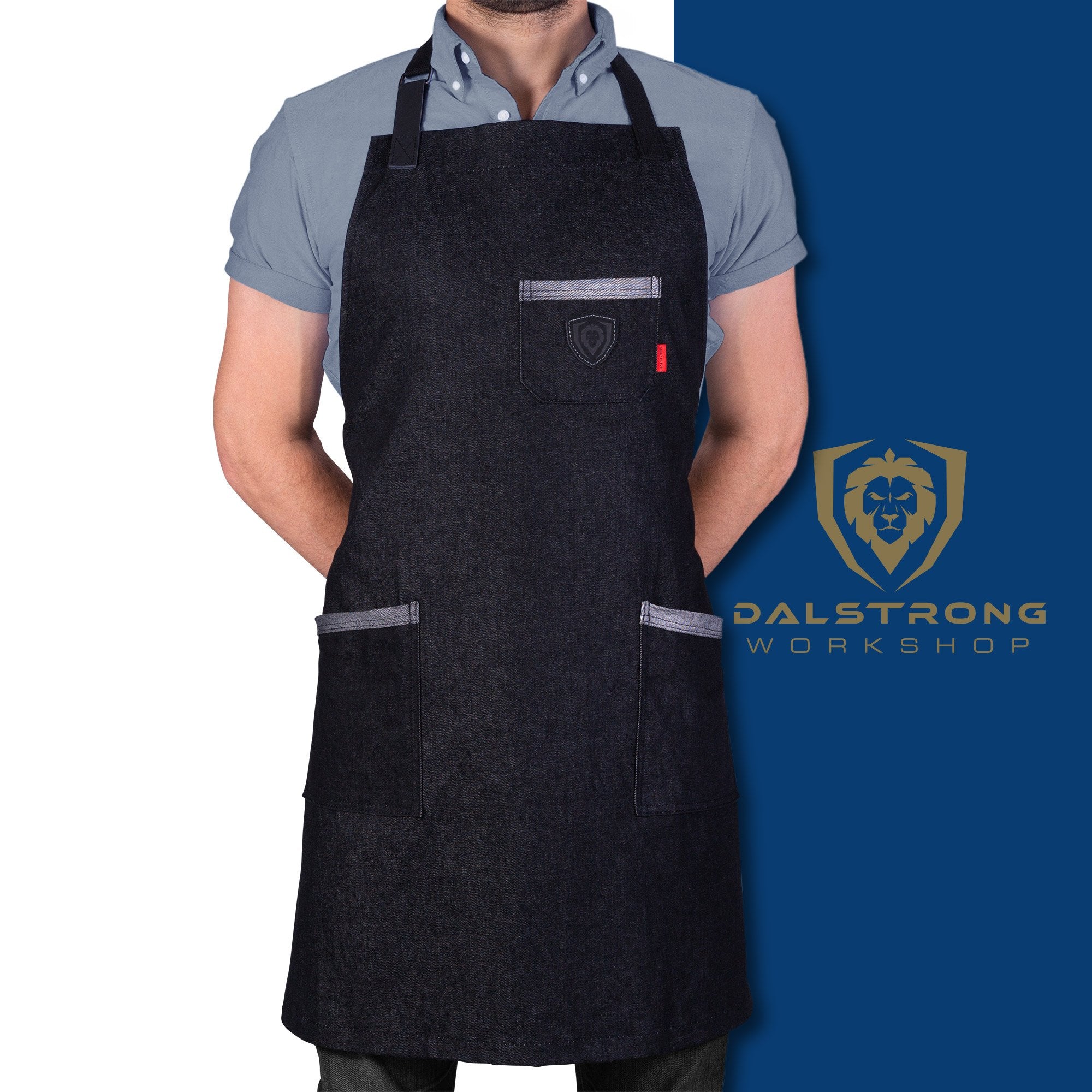 Dalstrong Professional Chef's Kitchen Apron - Premium Cooking Bib for Home Cooks & Culinary Experts - Perfect for Grilling, Baking & Kitchen Safety