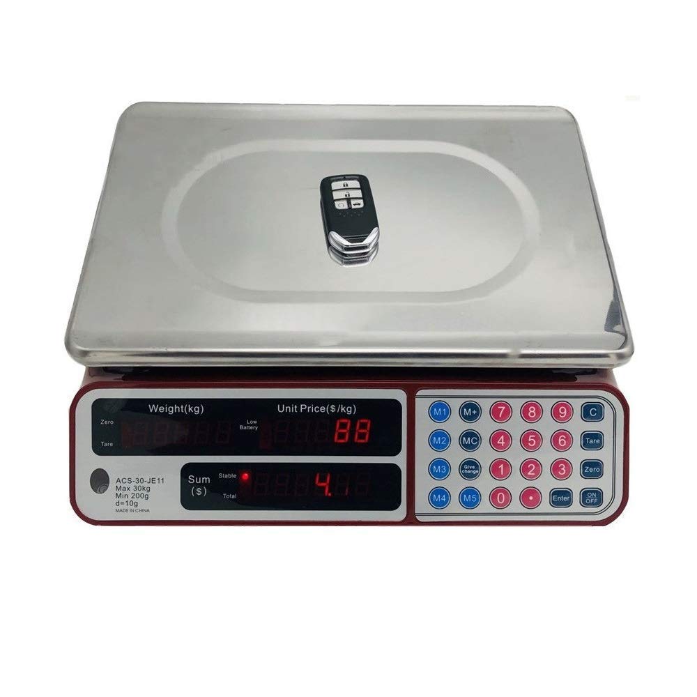 BGSFF High Precision Digital Electronic Scale - Backlit Display, Multifunction Pricing Scale with Tare Function | Perfect for Market Weighing, Grocery Stores & Kitchen Use