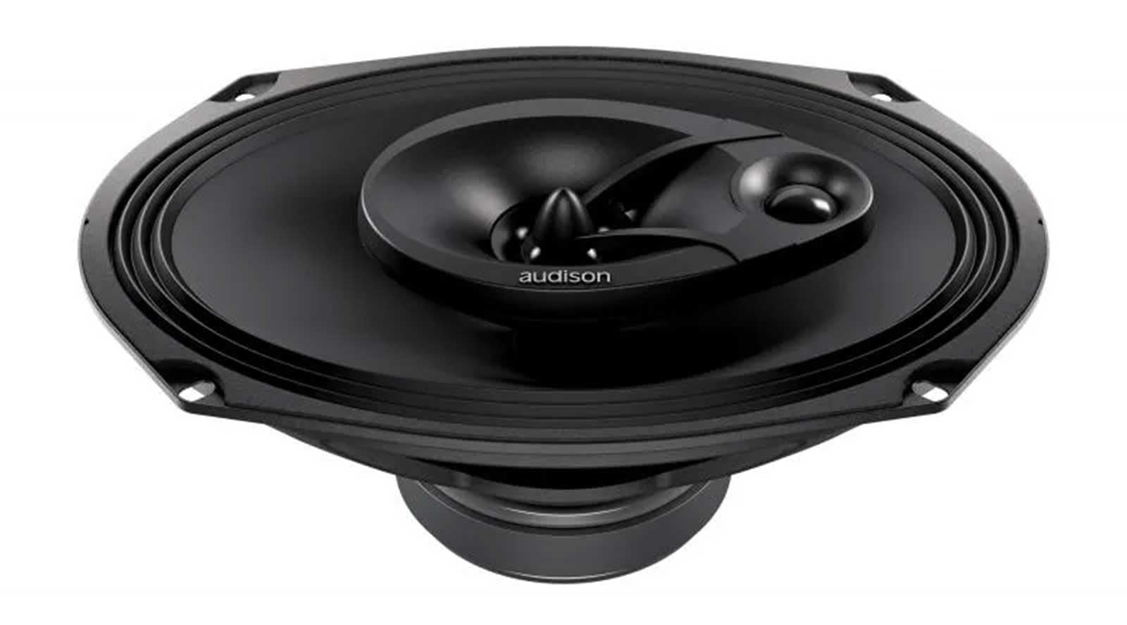 Audison APX 690 6x9 Inch 3-Way Coaxial Car Speakers - 300W Power, Includes Protective Grills - Perfect for Car Audio Upgrades & Enhanced Sound Quality