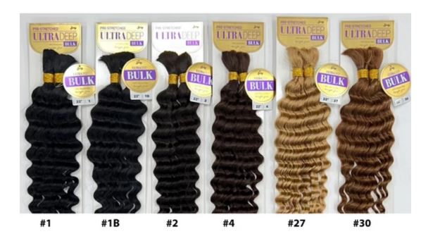 ZURY ULTRA DEEP BULK HUMAN HAIR 22