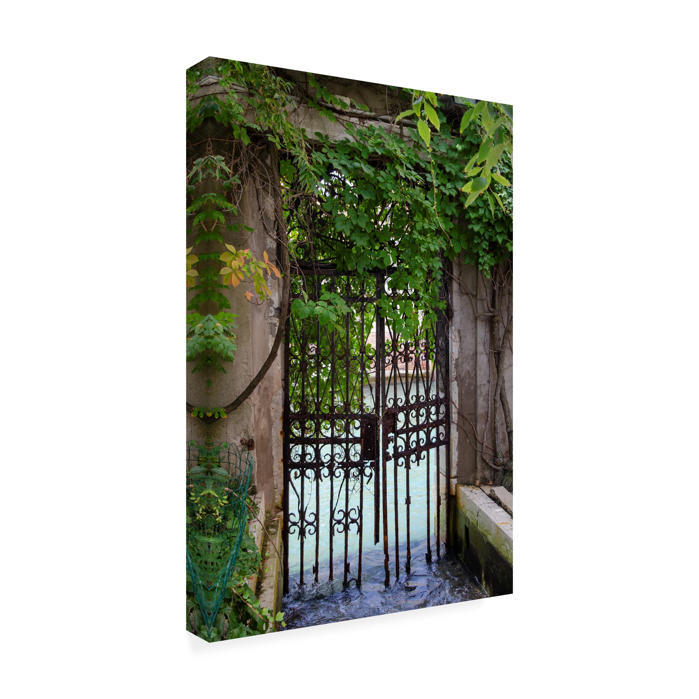 Laura DeNardo 'Elegant Canal Entrance' Canvas Wall Art Print - Handmade Home Decor for Living Room, Bedroom & Office