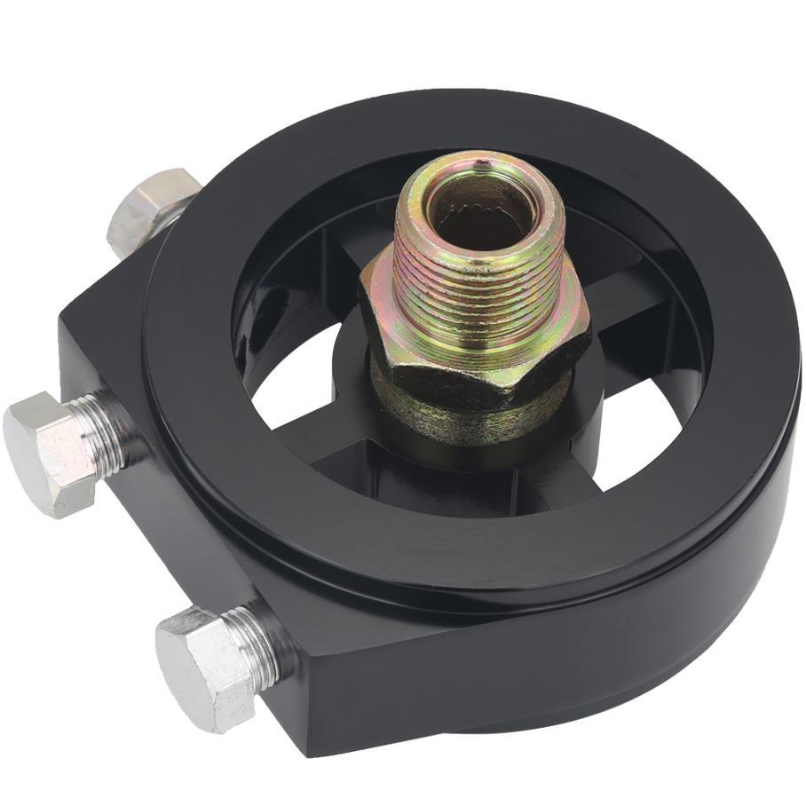 High-Quality M20 x 1.5 Inch Oil Filter Sandwich Plate Adapter with 1/8 NPT Ports for Temperature Sensors - Perfect for Automotive Performance Upgrades, Racing, and Engine Monitoring Systems