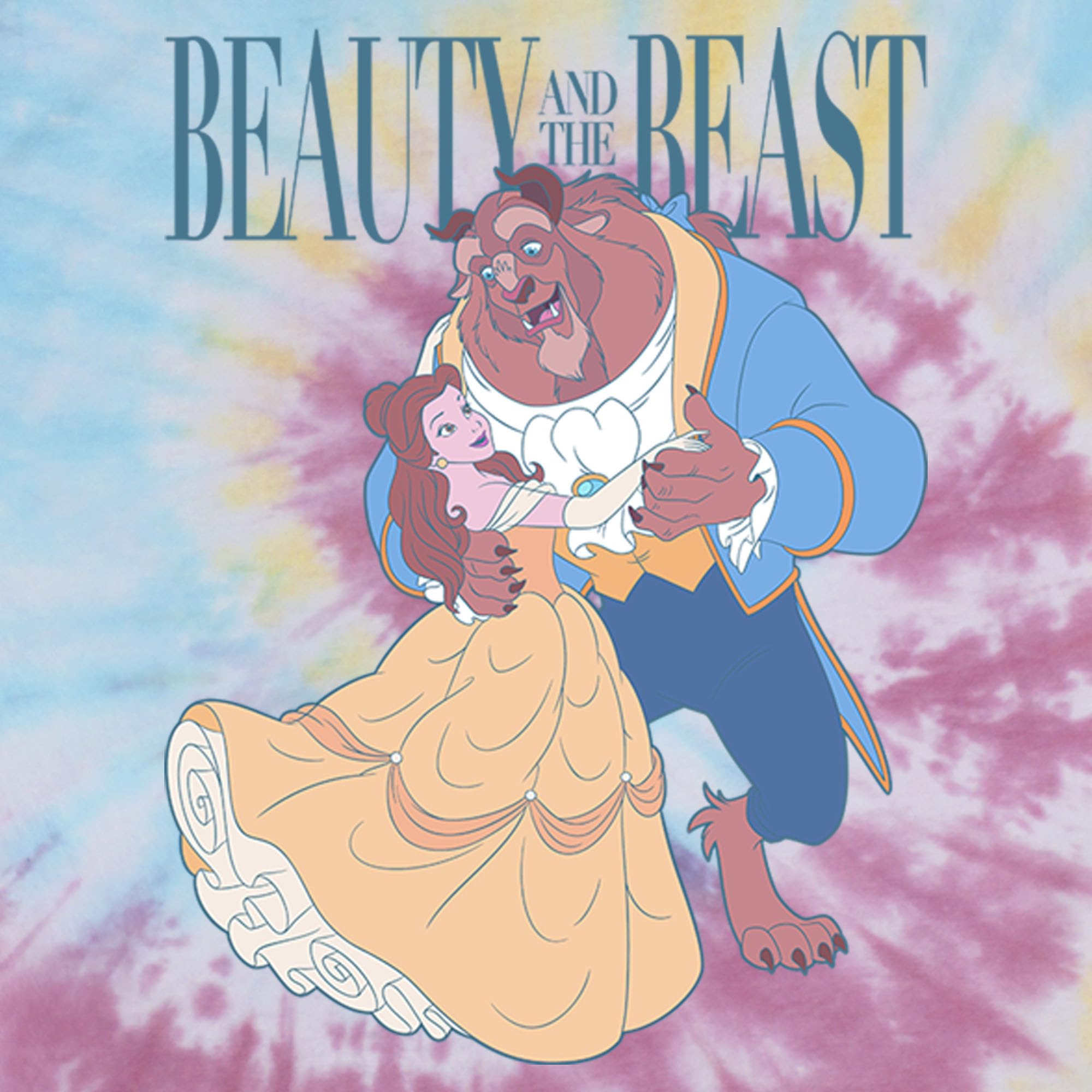 Disney Princess Beauty and The Beast Dance Partners Men's T-Shirt - Official Licensed Graphic Tee for Disney Fans, Casual Wear & Cosplay