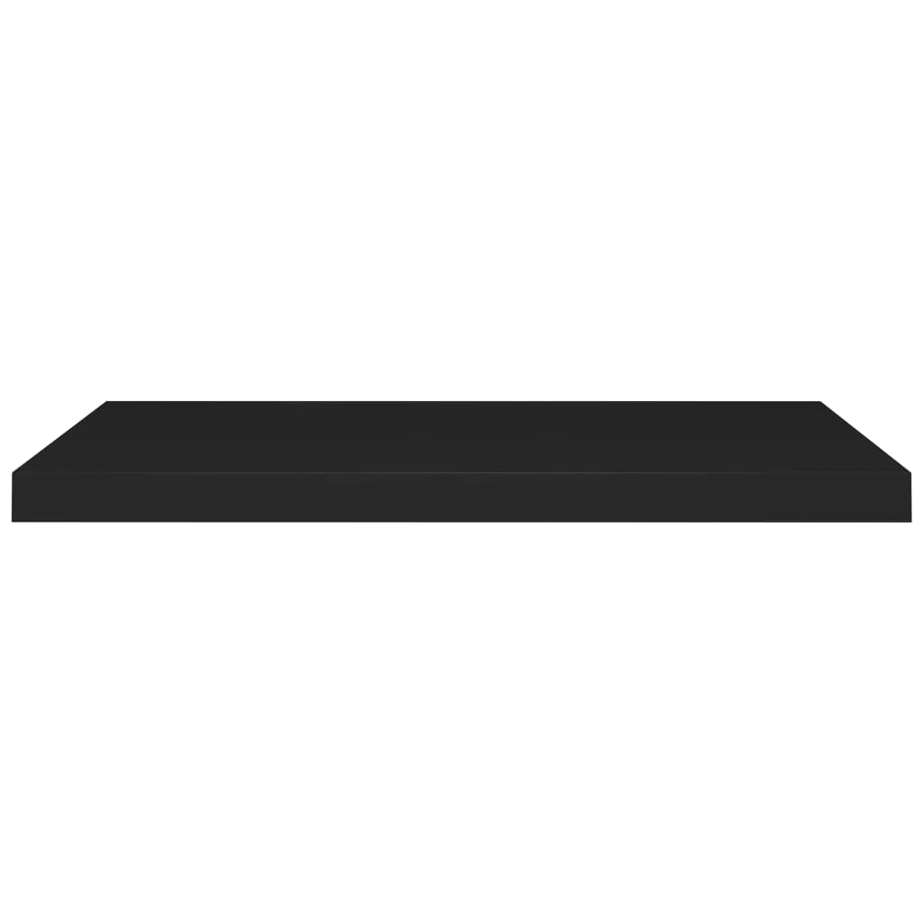 4-Pack Black Floating Wall Shelves - 31.5