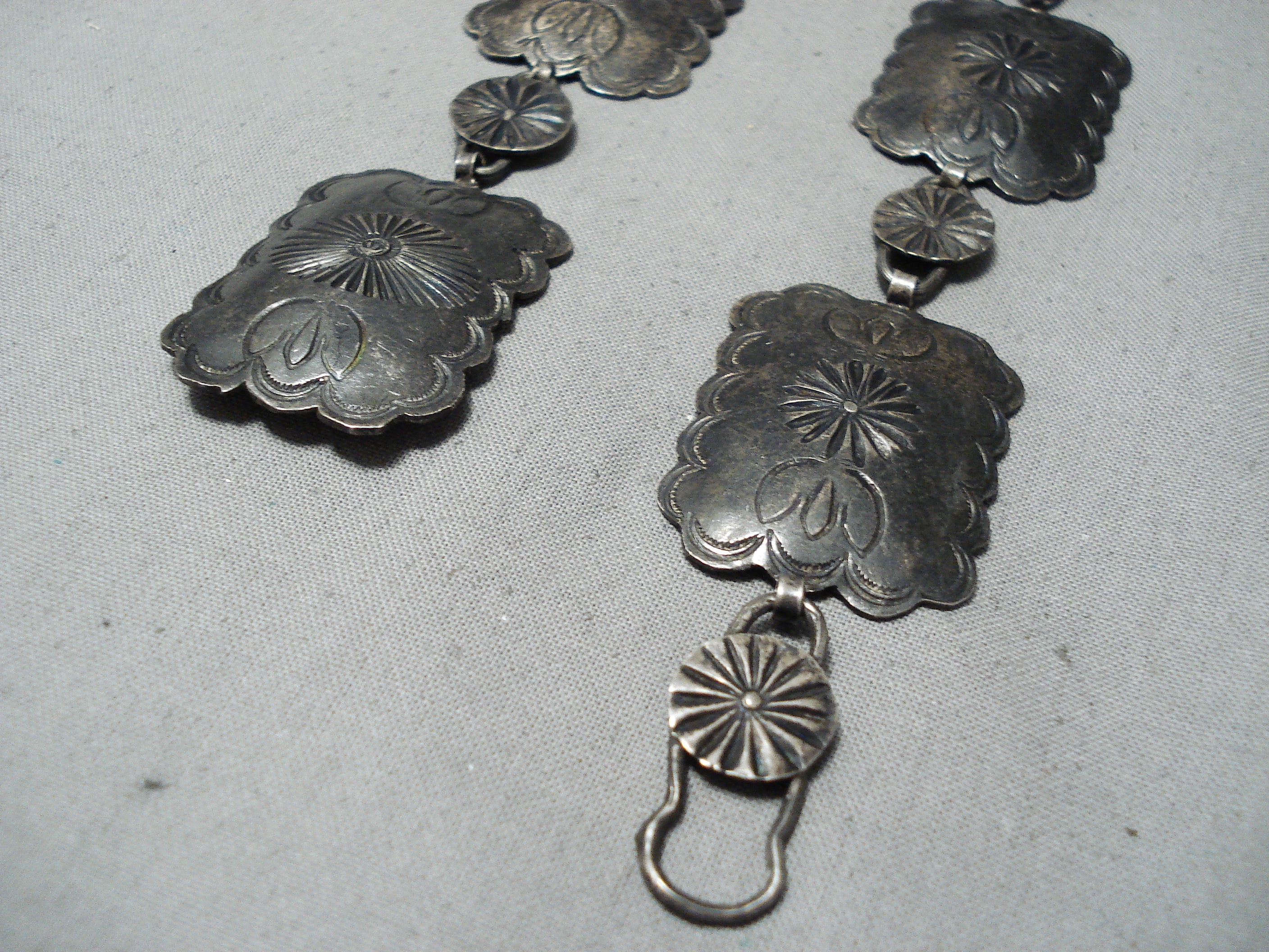 Vintage 1930s Navajo Sterling Silver Concho Belt - Authentic Native American Jewelry for Western Fashion & Boho Style