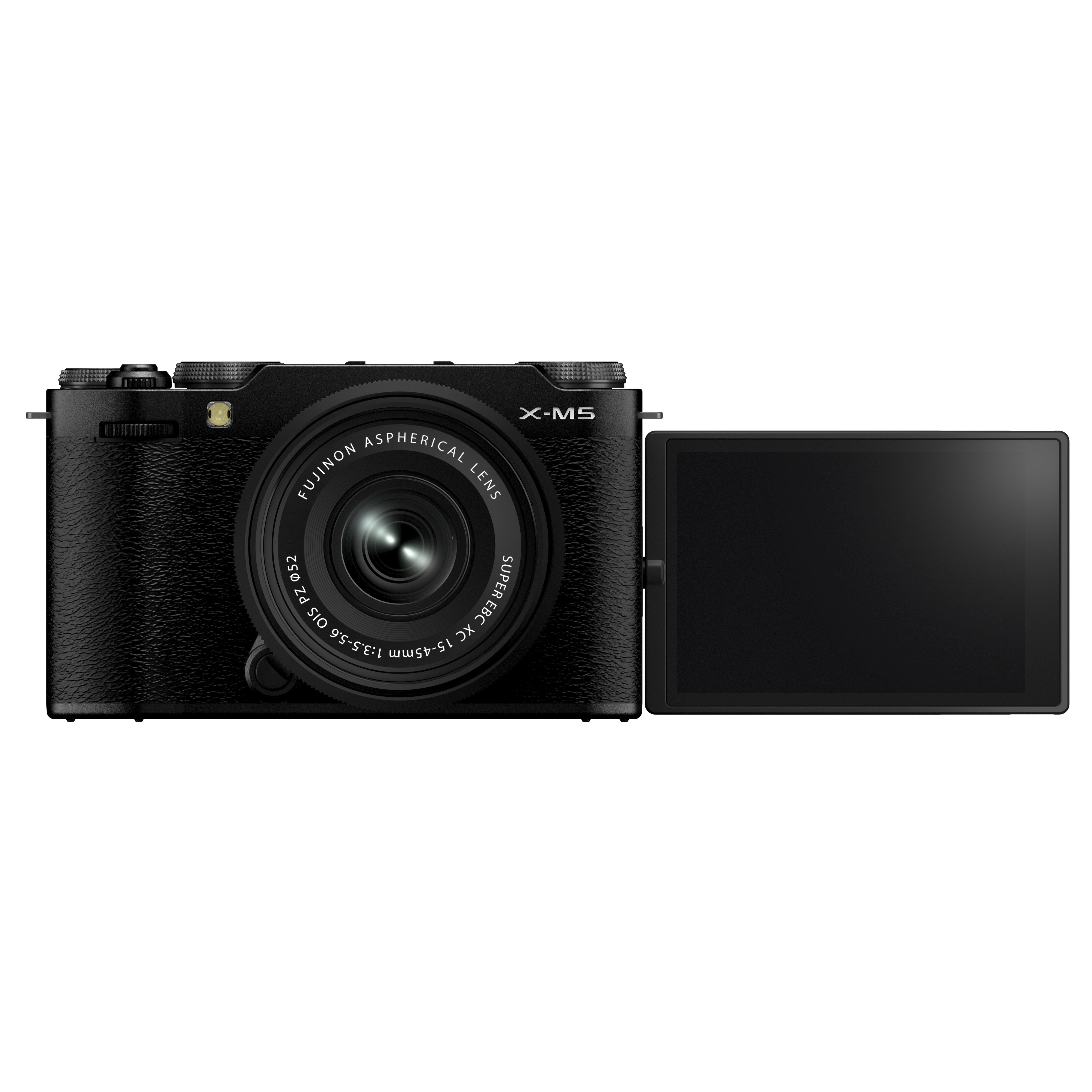 FUJIFILM X-M5 Mirrorless Digital Camera with 15-45mm f/3.5-5.6 Lens Kit (Black) - Perfect for Travel Photography, Vlogging & Street Shooting