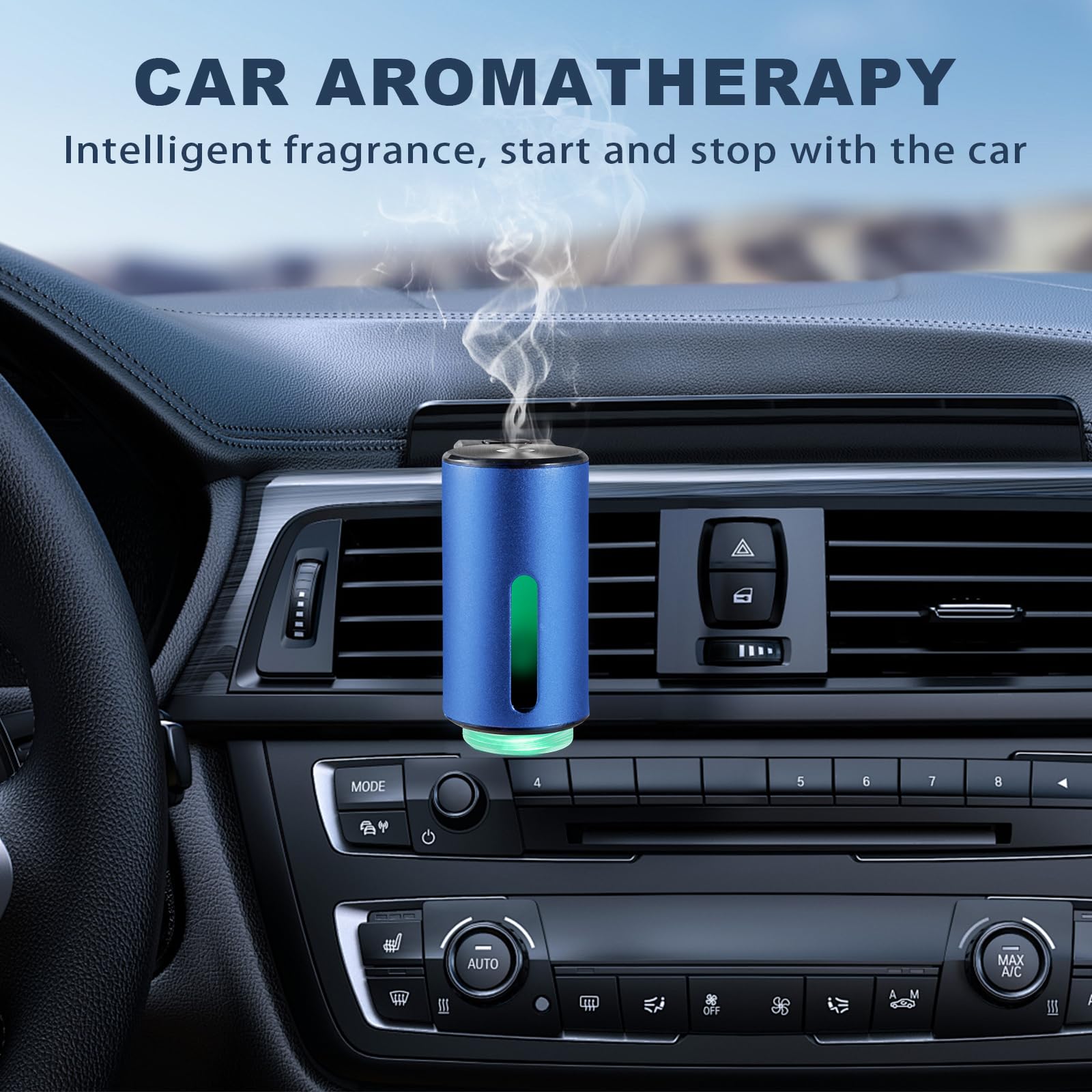 Smart Car Air Freshener Diffuser - Adjustable Fragrance Intensity, Long Lasting Scent for Auto & Vehicles - Perfect for Cars, Trucks & SUVs - Ideal for Home, Office & Travel Use