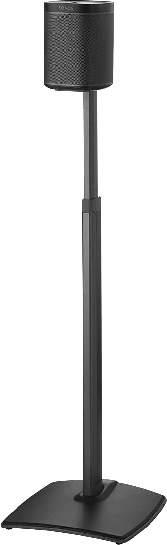 Sanus Adjustable Height Wireless Speaker Stands for SONOS ONE, ONE SL, Play:1 & Play:3 - Tool-Free 16