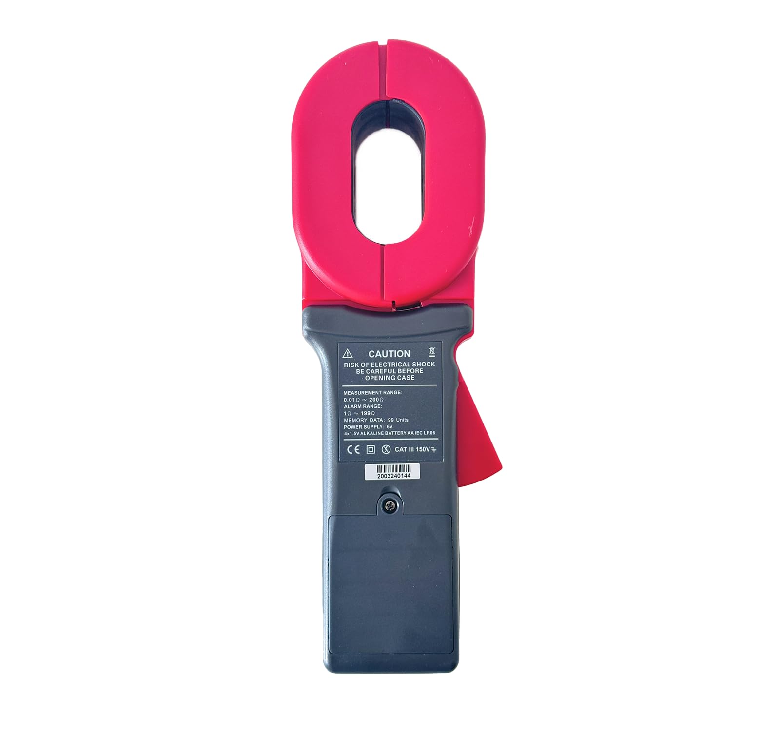ETCR2000A+ Digital Clamp Ground Resistance Tester - 0.010Ω to 200Ω Range, USB Data Interface, Double Insulation - Perfect for Electrical Maintenance, Solar Panel Installation & Industrial Safety Testing